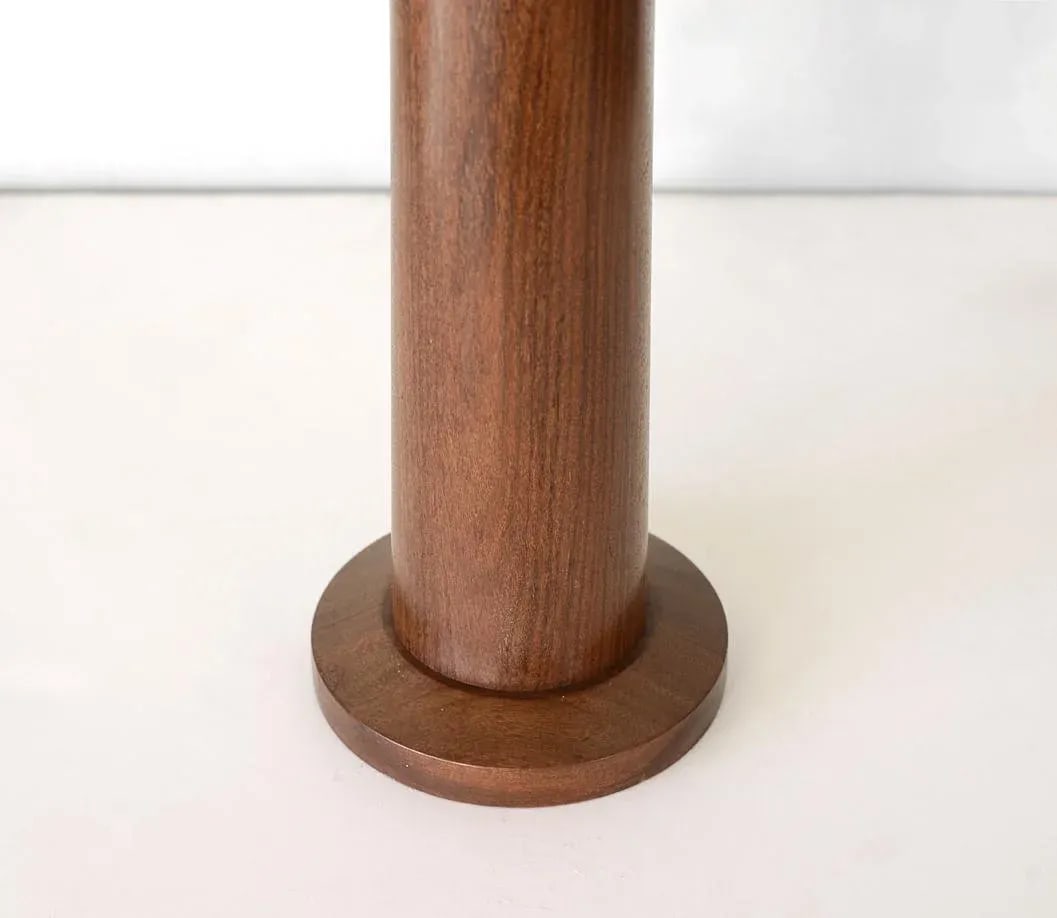 Danish Modern Minimalist Solid Teak Table Lamp - 9