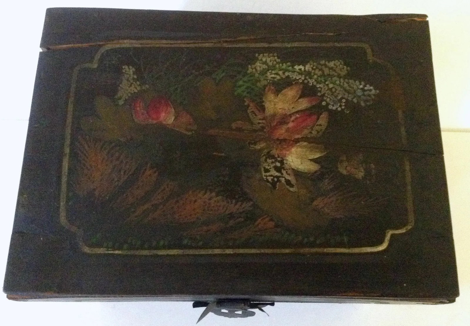 Antique Asian Chicken Box - 6