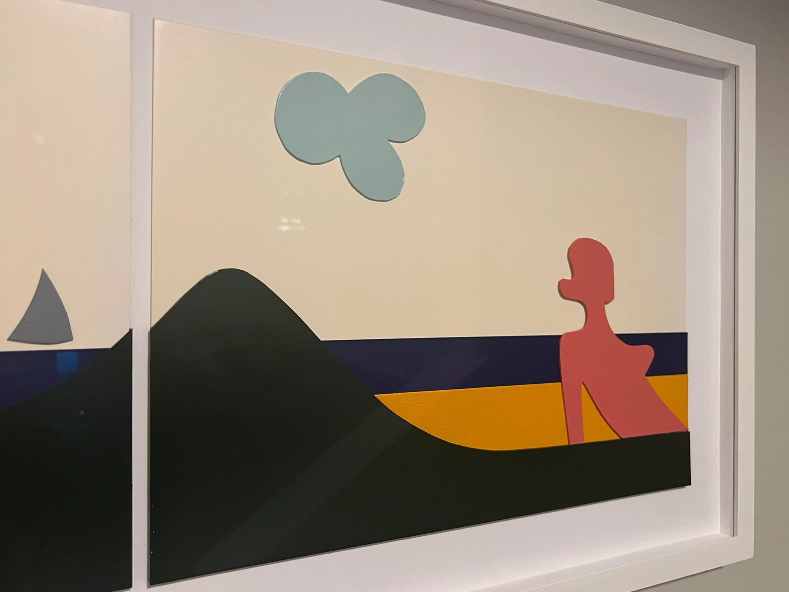 Claude Gilli (1938-2015), French Pop Art, Modern Diptych Acrylic Painted Assemblage, "La Plage" - 2