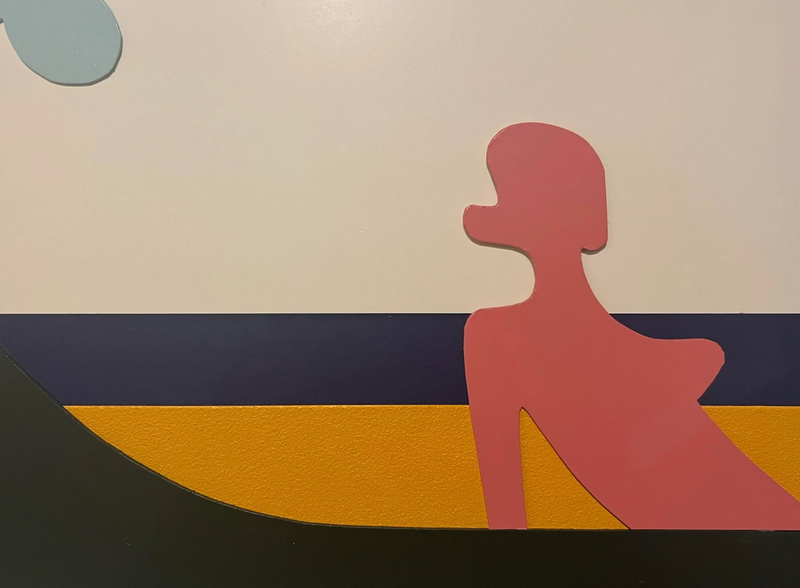 Claude Gilli (1938-2015), French Pop Art, Modern Diptych Acrylic Painted Assemblage, "La Plage" - 3