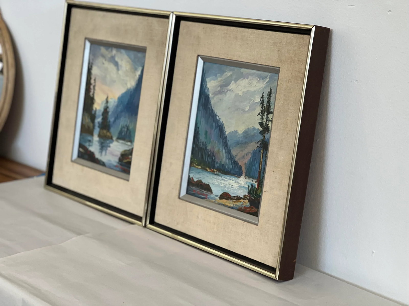 Vintage Framed Art Set of 2 - 3