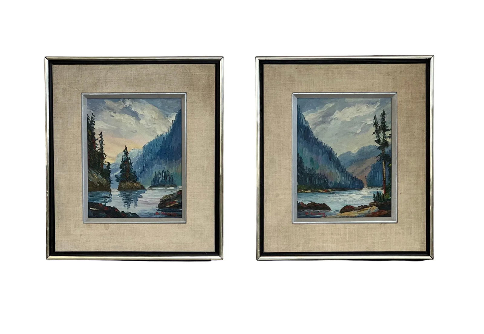 Vintage Framed Art Set of 2 - 8