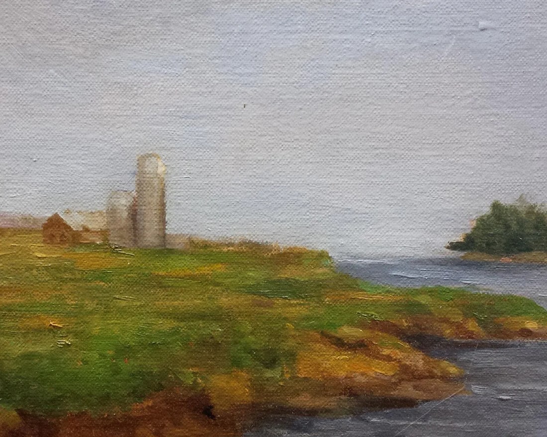 Kenneth Milton Oil on Board, Coastal Landscape - 3