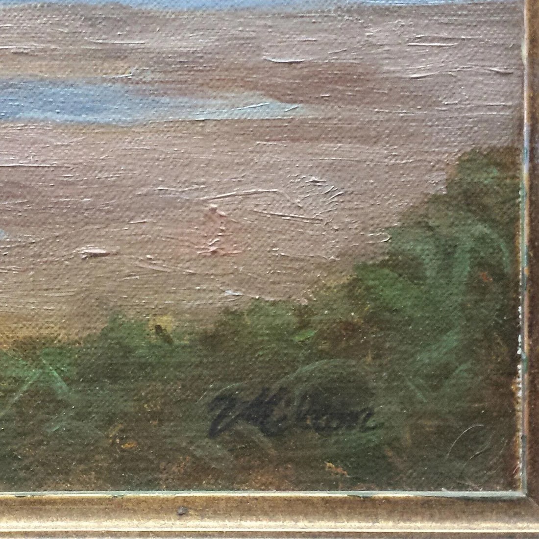 Kenneth Milton Oil on Board, Coastal Landscape - 4