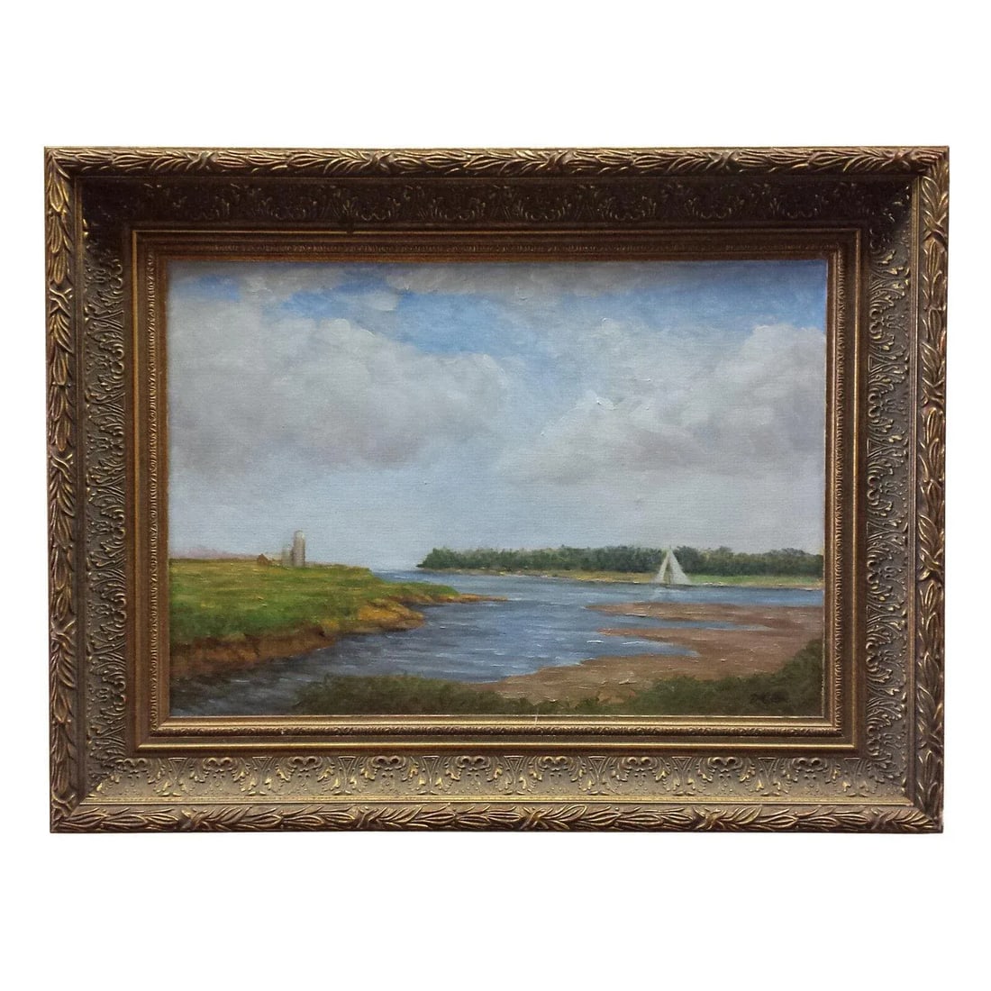 Kenneth Milton Oil on Board, Coastal Landscape - 5