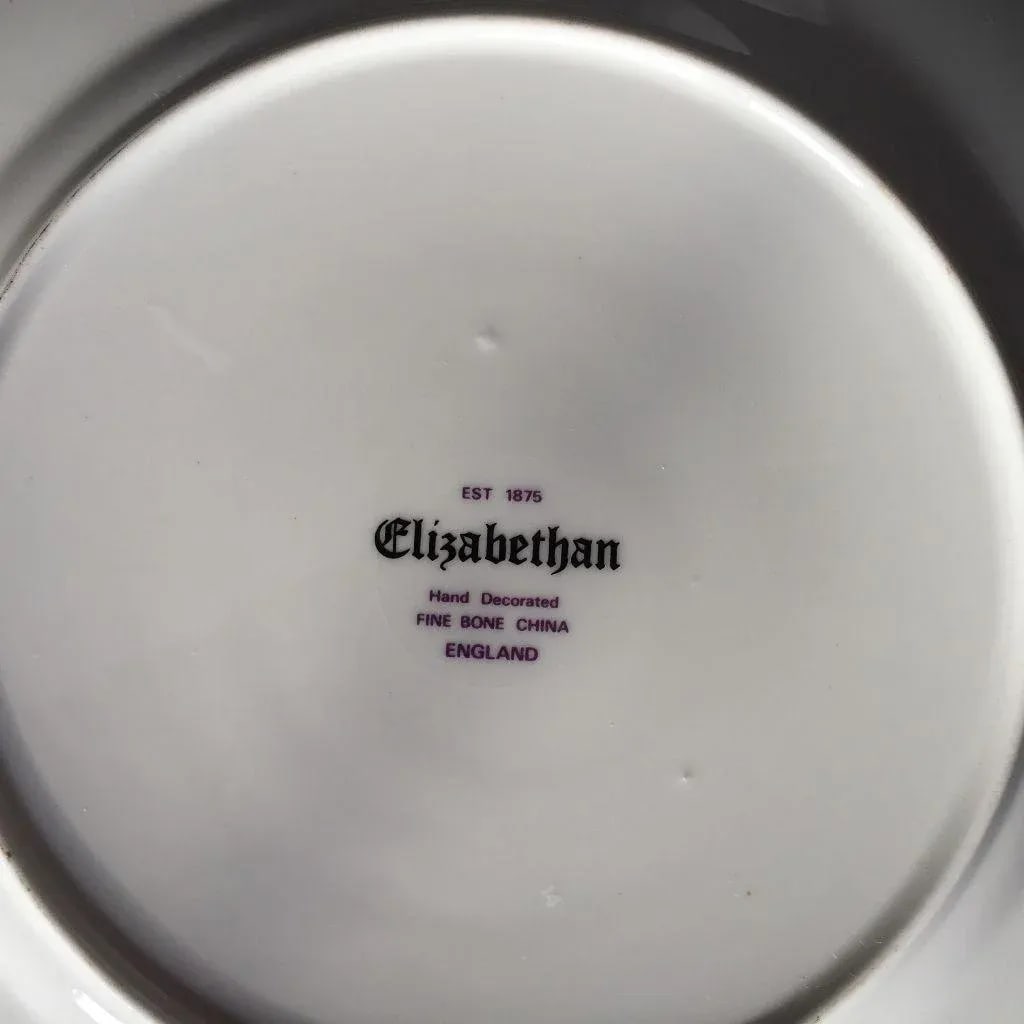 Floral English Bone China Plates - Set of 3 - 4