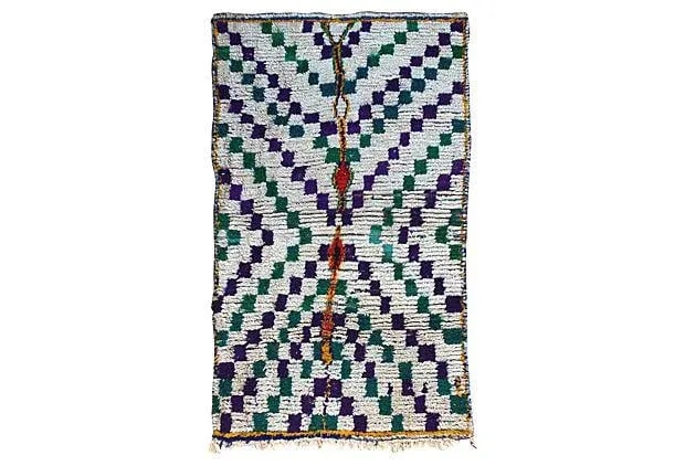 Late 20th Century Moroccan Rug - 6'3'' x 3'8'' - 2