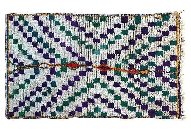 Late 20th Century Moroccan Rug - 6'3'' x 3'8'' - 5