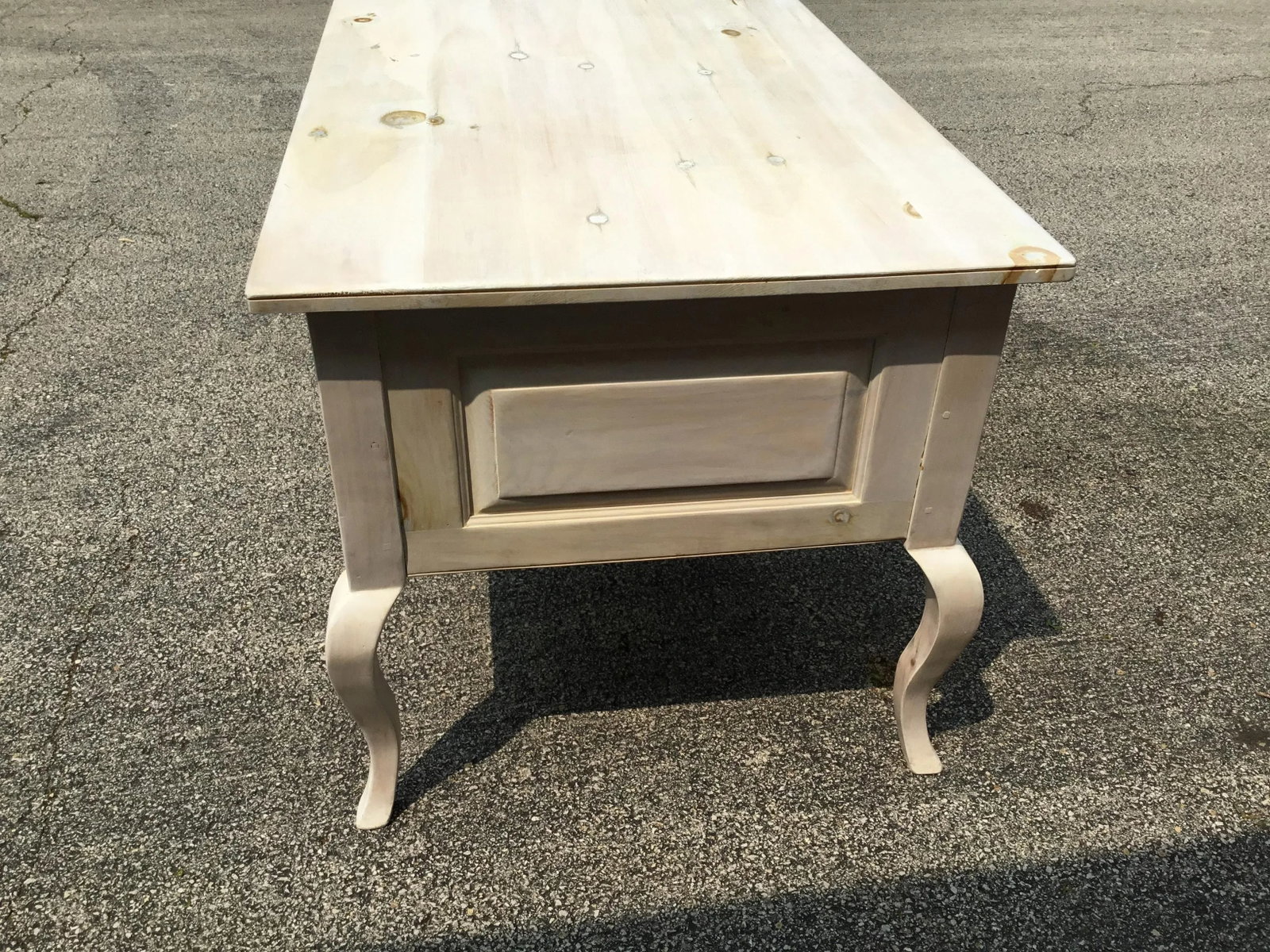 White Washed Pine Desk - 3