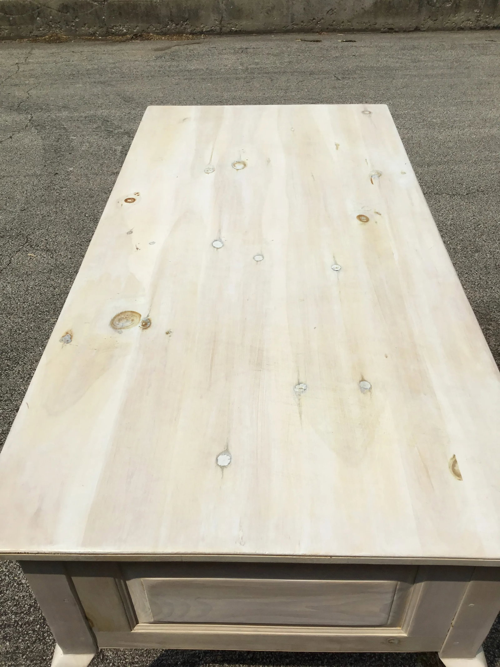 White Washed Pine Desk - 7