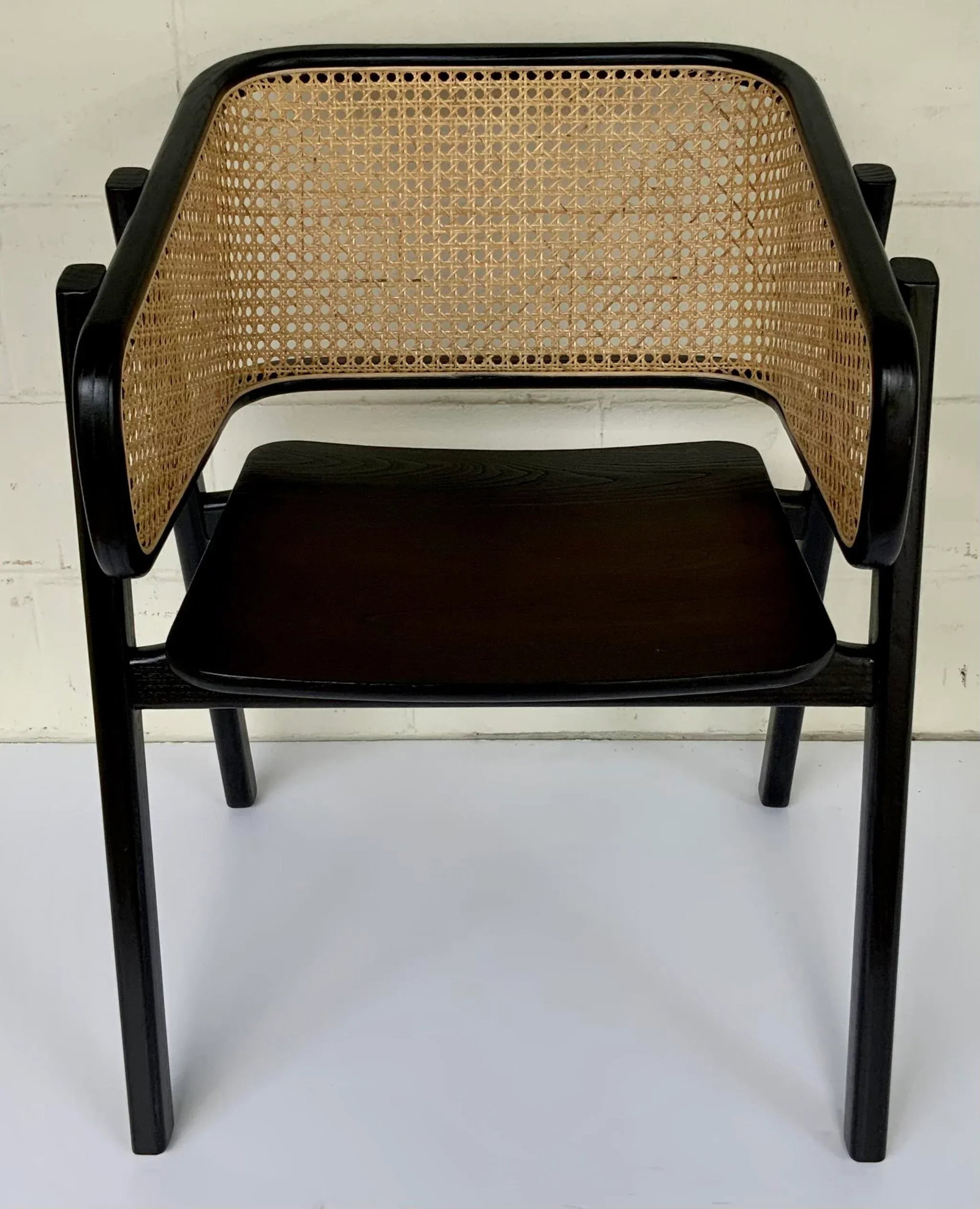 Noir Co. Modern Black Lacquer Caned Delphi Accent Char - 4