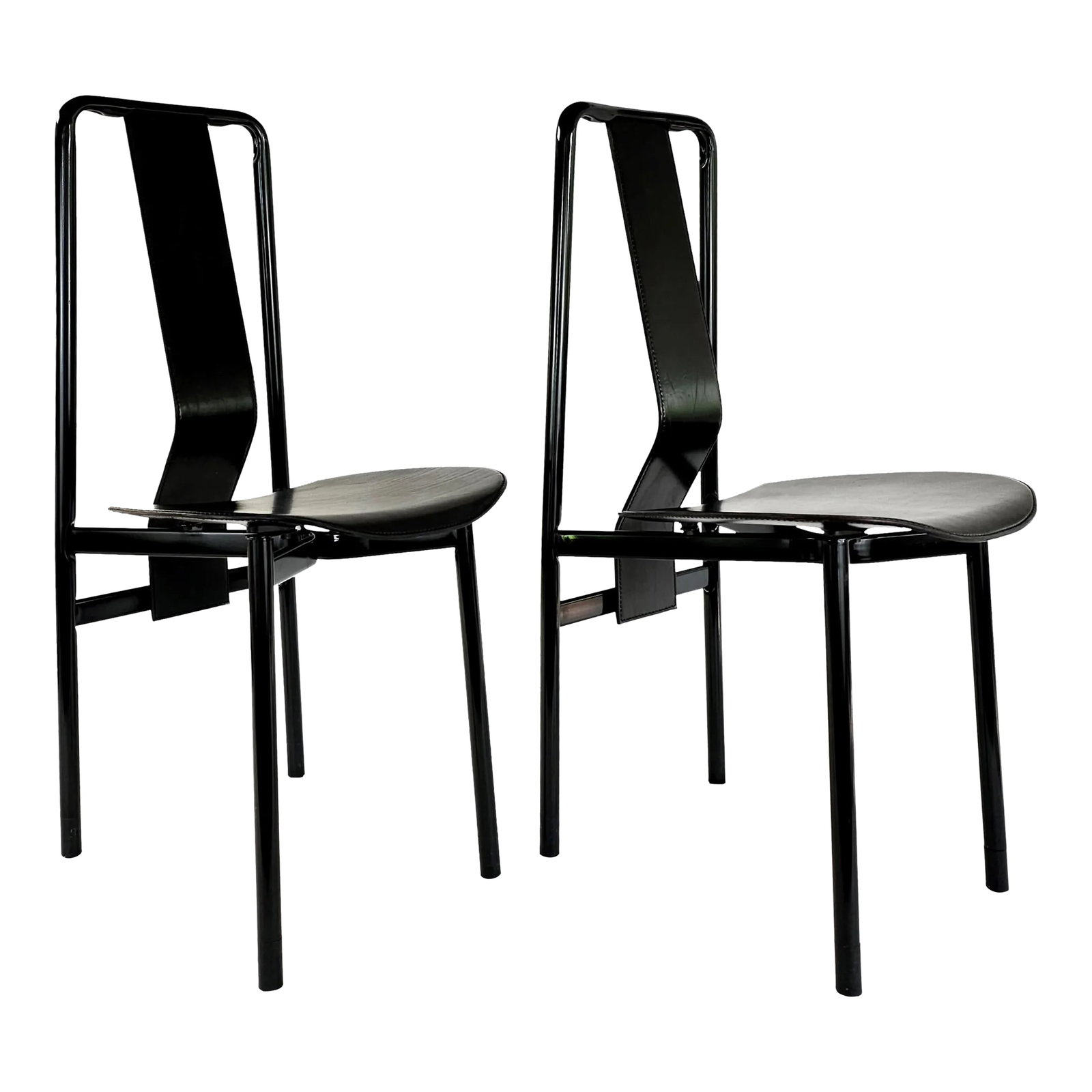 1970s Pair of Vintage Irma Dining Chairs by Achille Castoglioni for Zanotta, Signed (1 of 10)