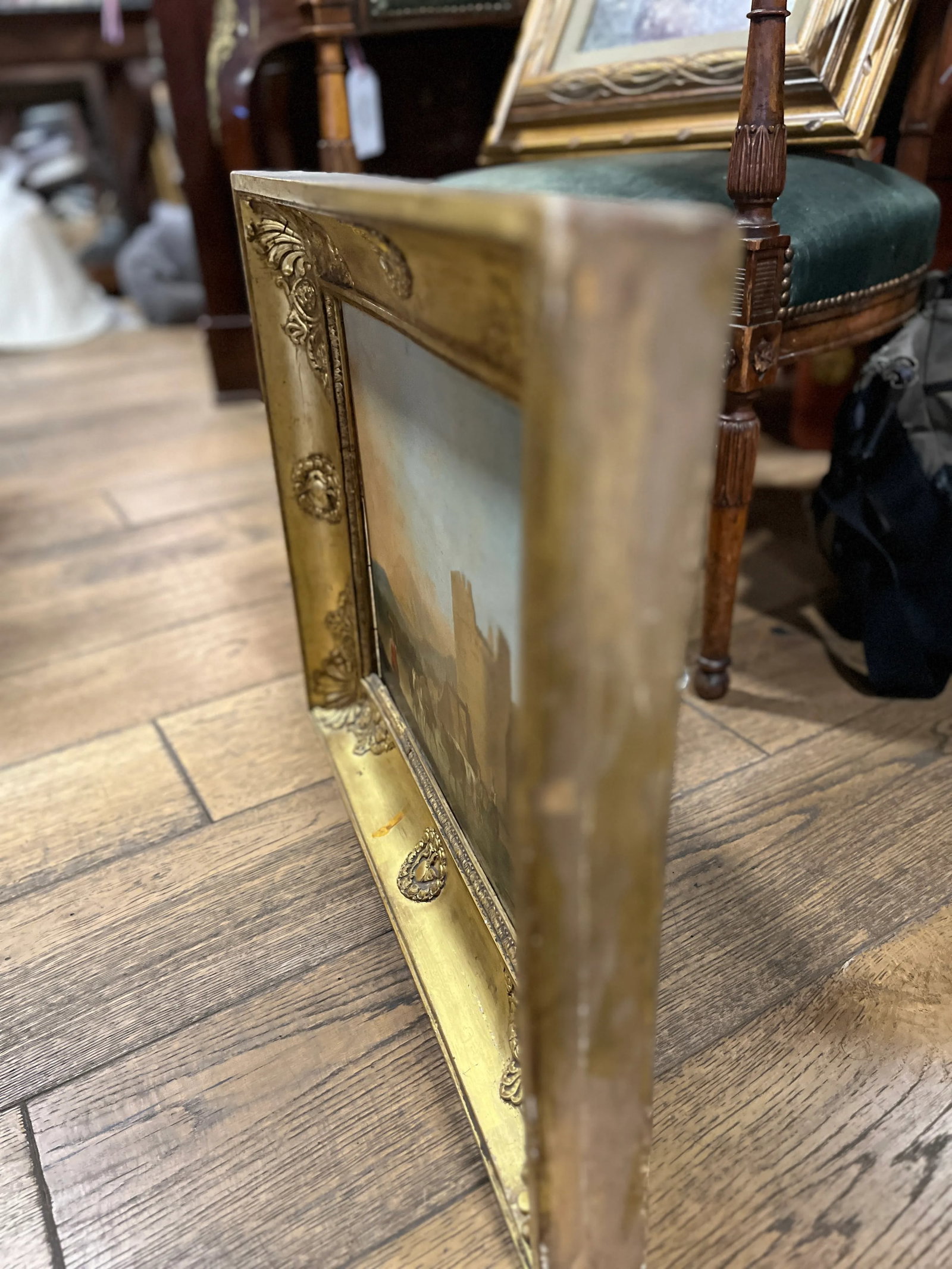 Original 19th Century Italian Oil Painting - 4