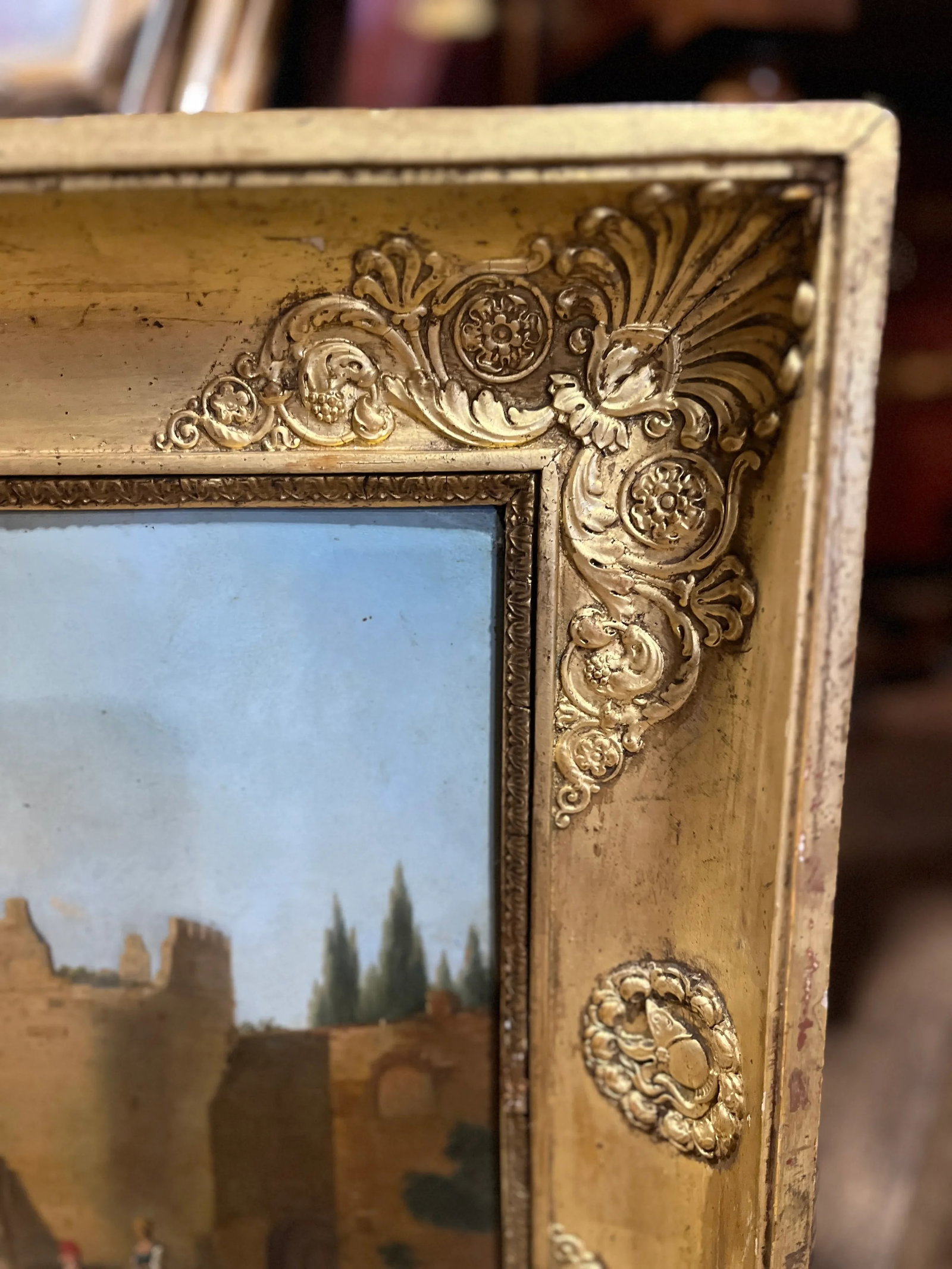 Original 19th Century Italian Oil Painting - 5