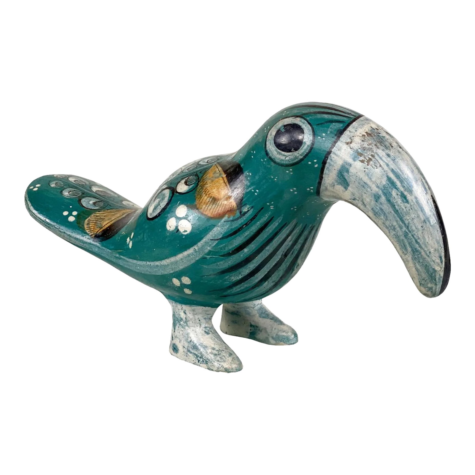 Vintage Southwestern Mexican Pottery Toucan Bird Sculpture (1 of 7)