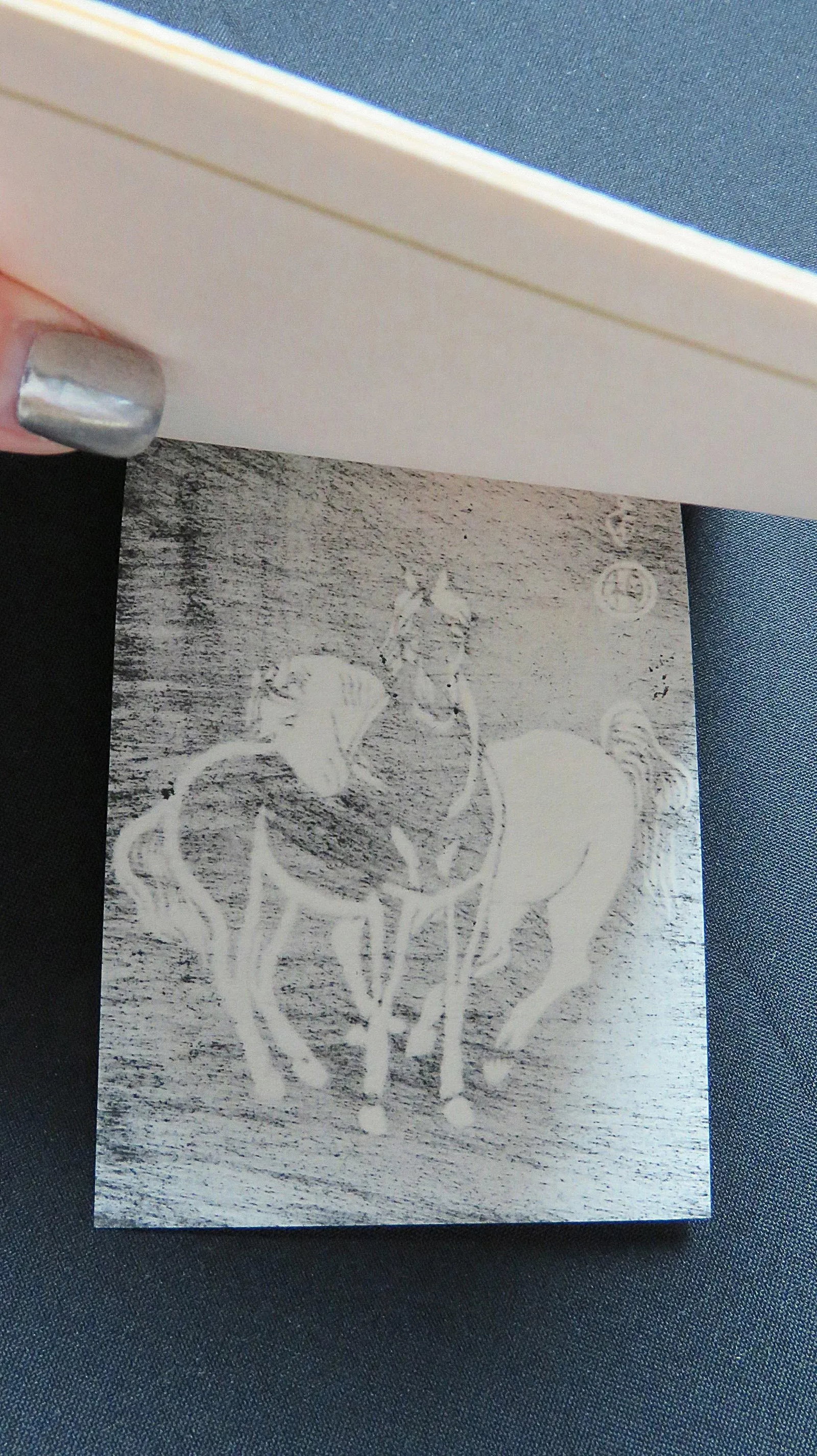 Sonan Noda Japanese Horses Writing Cards Woodblock Prints With Box - Set of 6 - 10