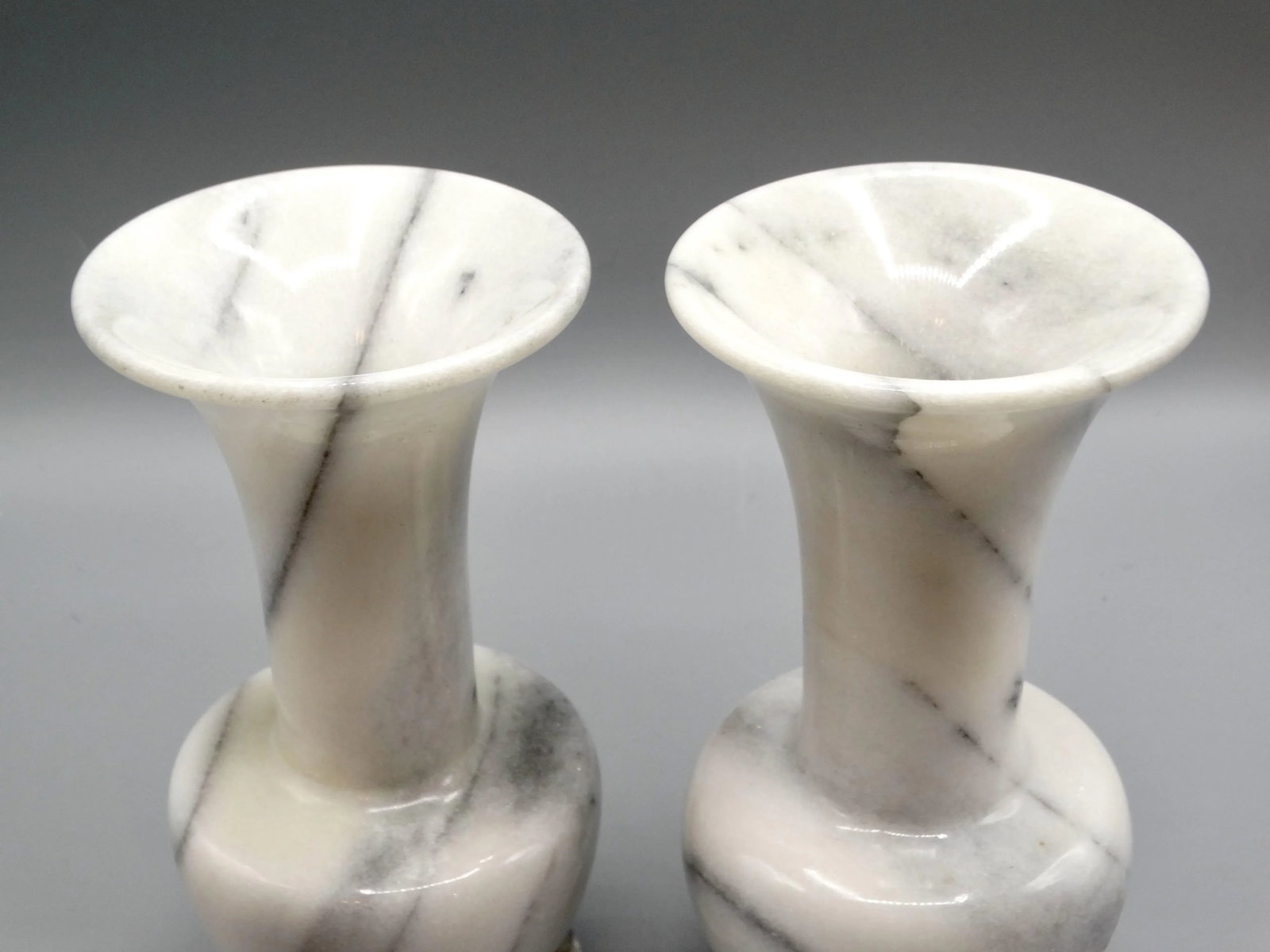 French Mid-Century Marble Vases, a Pair - 5