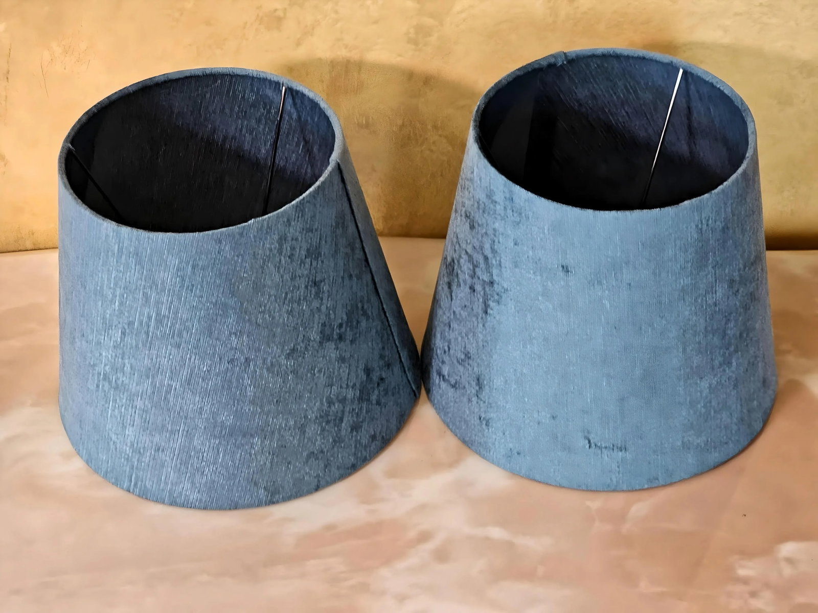 21st Century Modern Turquoise Aqua Blue Ceramic Vase Lamps on Silver Base, a Pair - 9