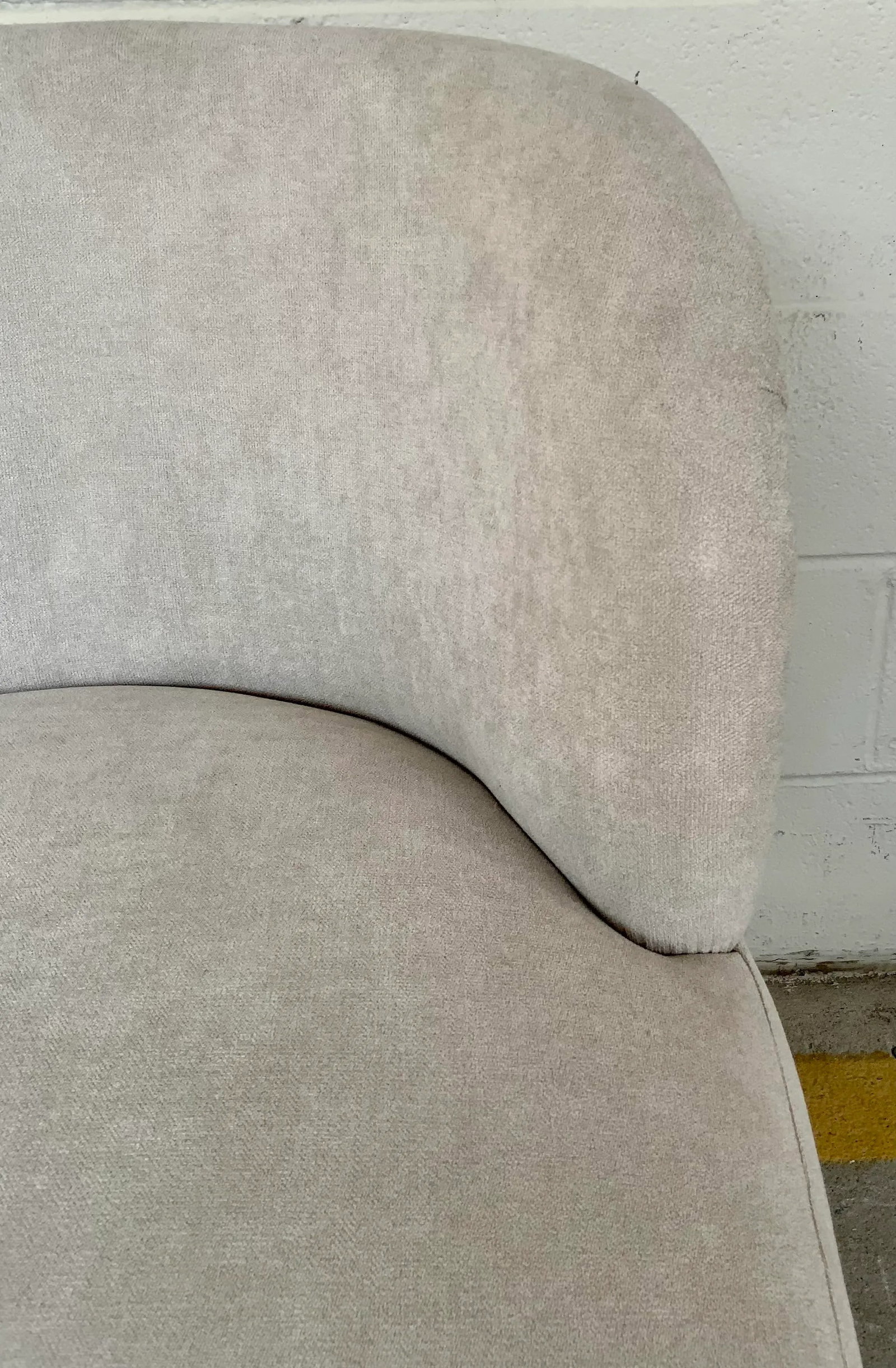Noir Co. Modern Gray Slipper Chair - 5