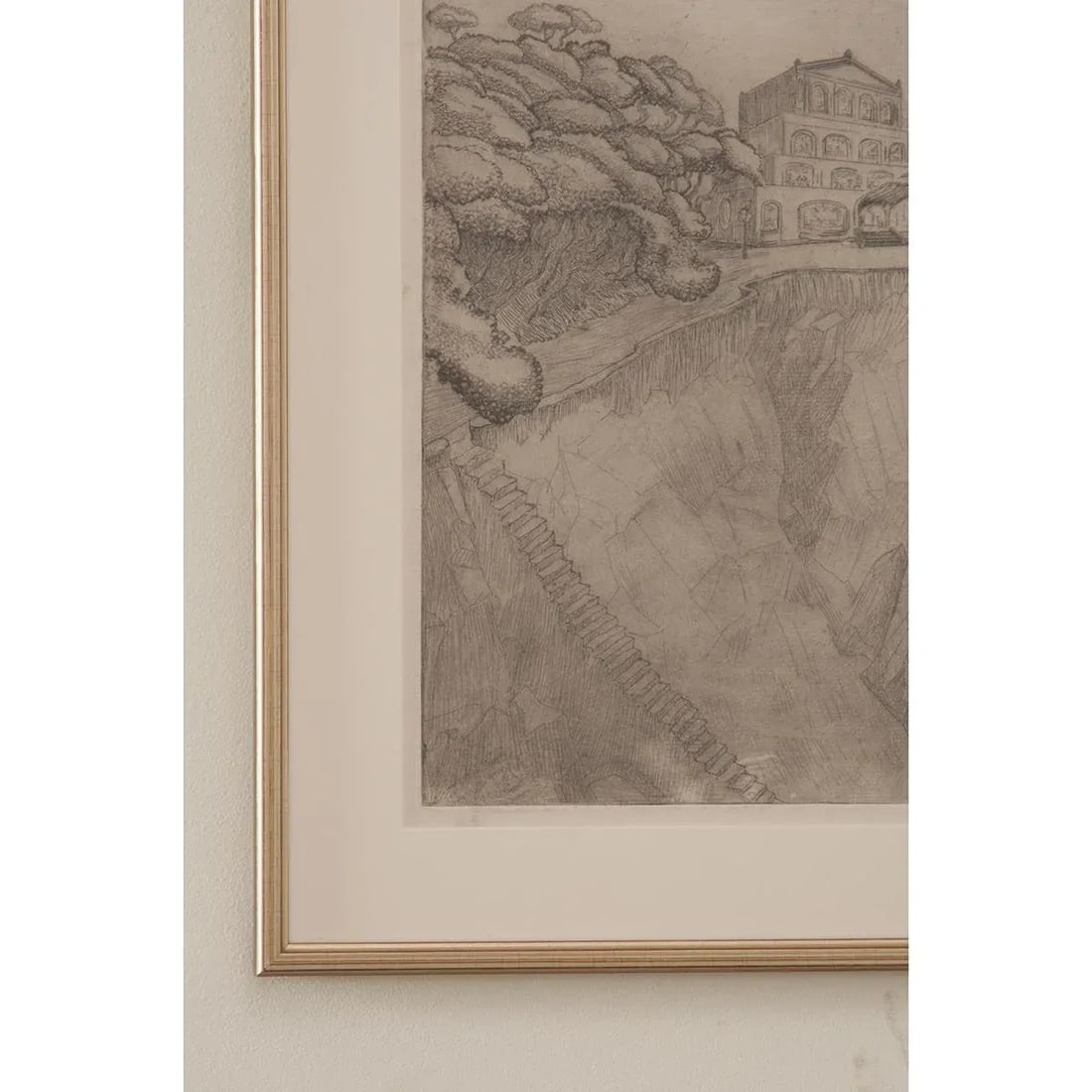Early 20th Century Framed Pen & Pencil Drawing by M.T. Brown - 3