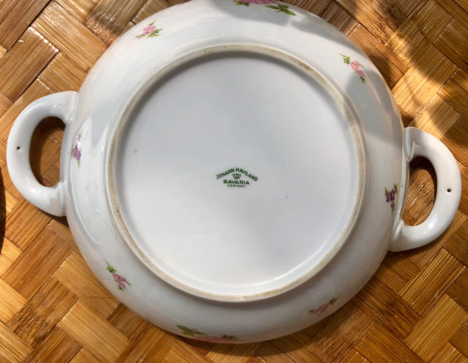 Haviland "Rose Chintz" Gilt Floral Porcelain Vegetable Tureen - 8