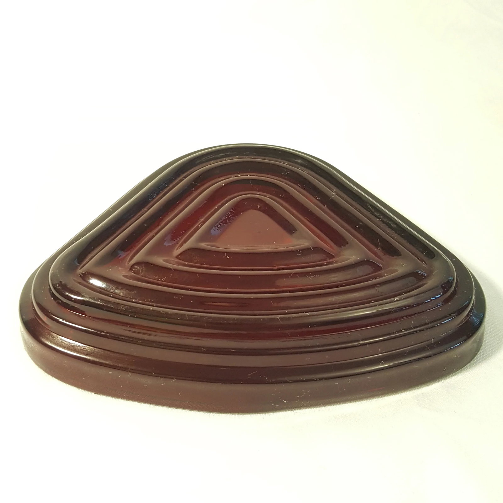 Anchor Hocking Glass Royal Ruby Relish Dish - 2