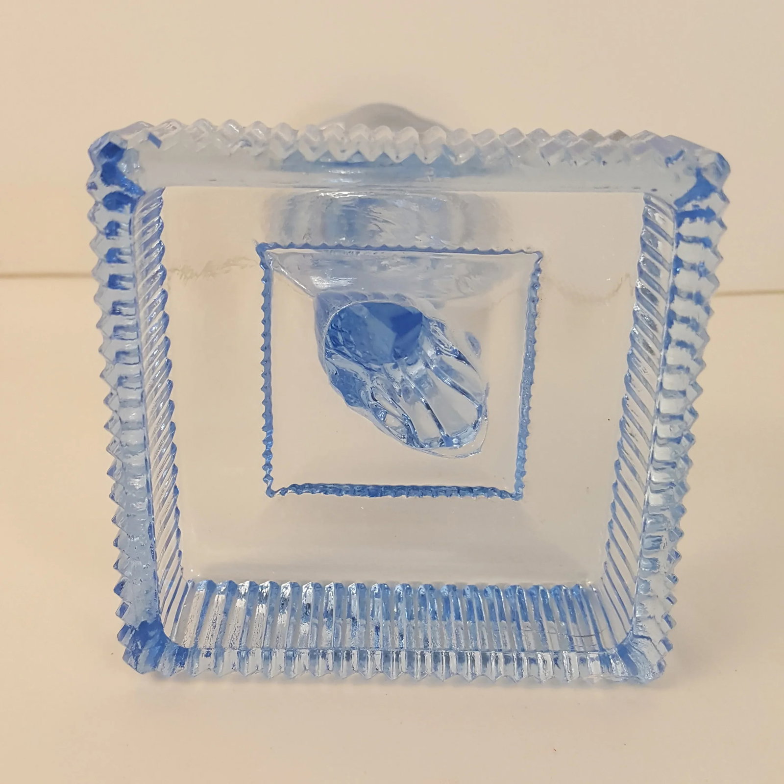 1930s Imperial Dolphin Glass Candle Holder - 2