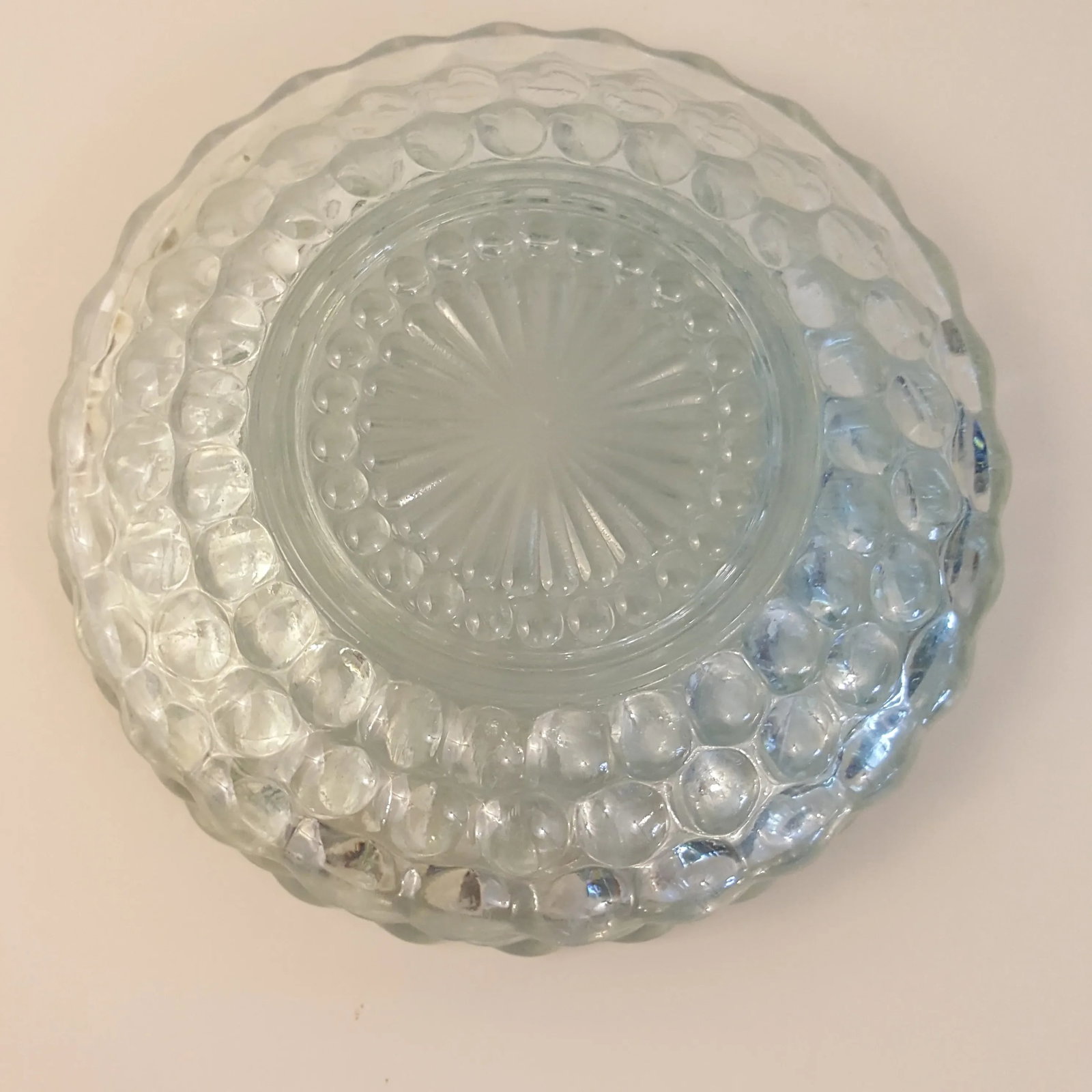 Anchor Hocking Blue Bubble Bread and Butter Plates - Set of 3 - 3
