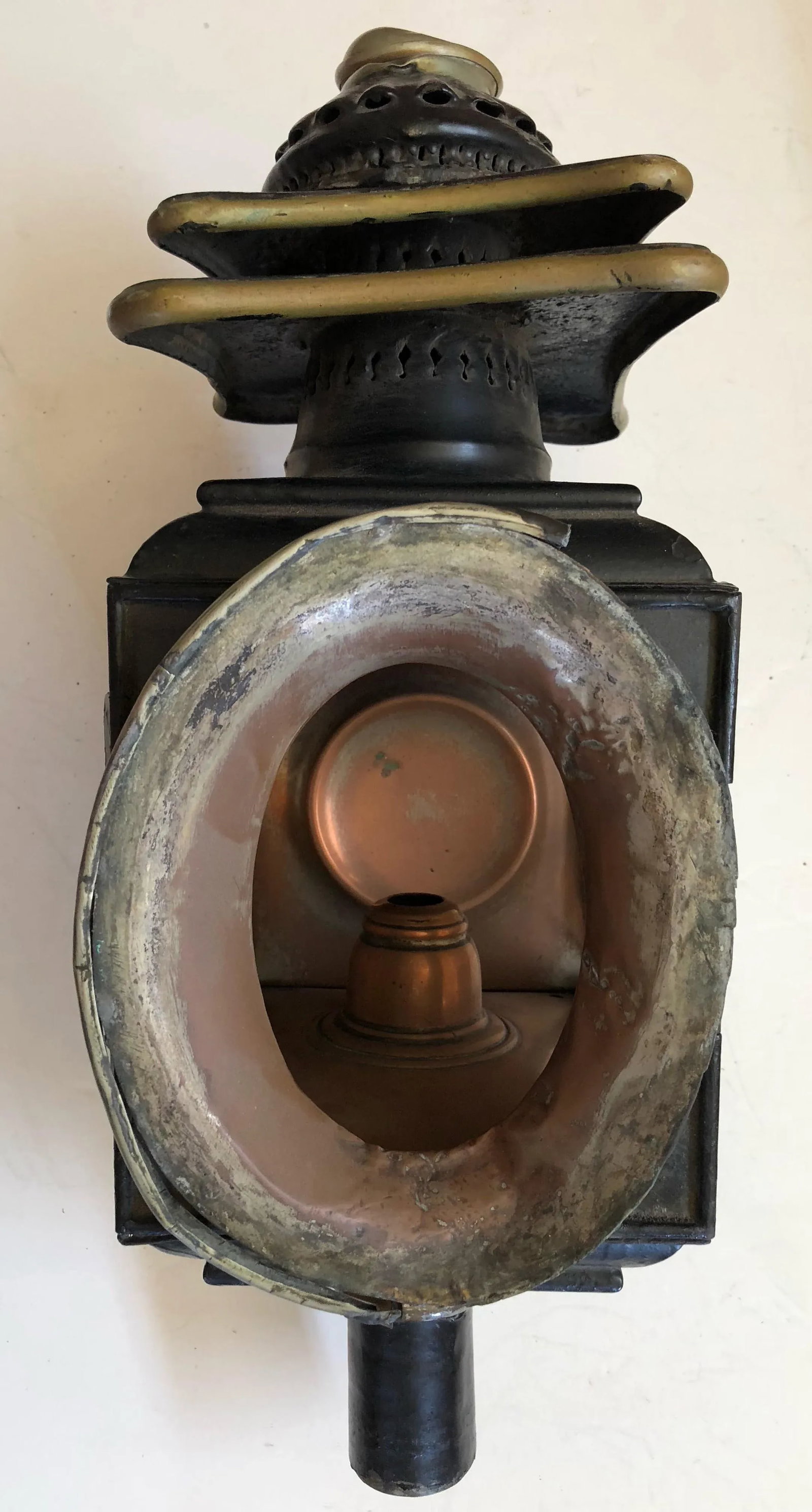 19th C. Antique Italian Carriage Lantern - 3