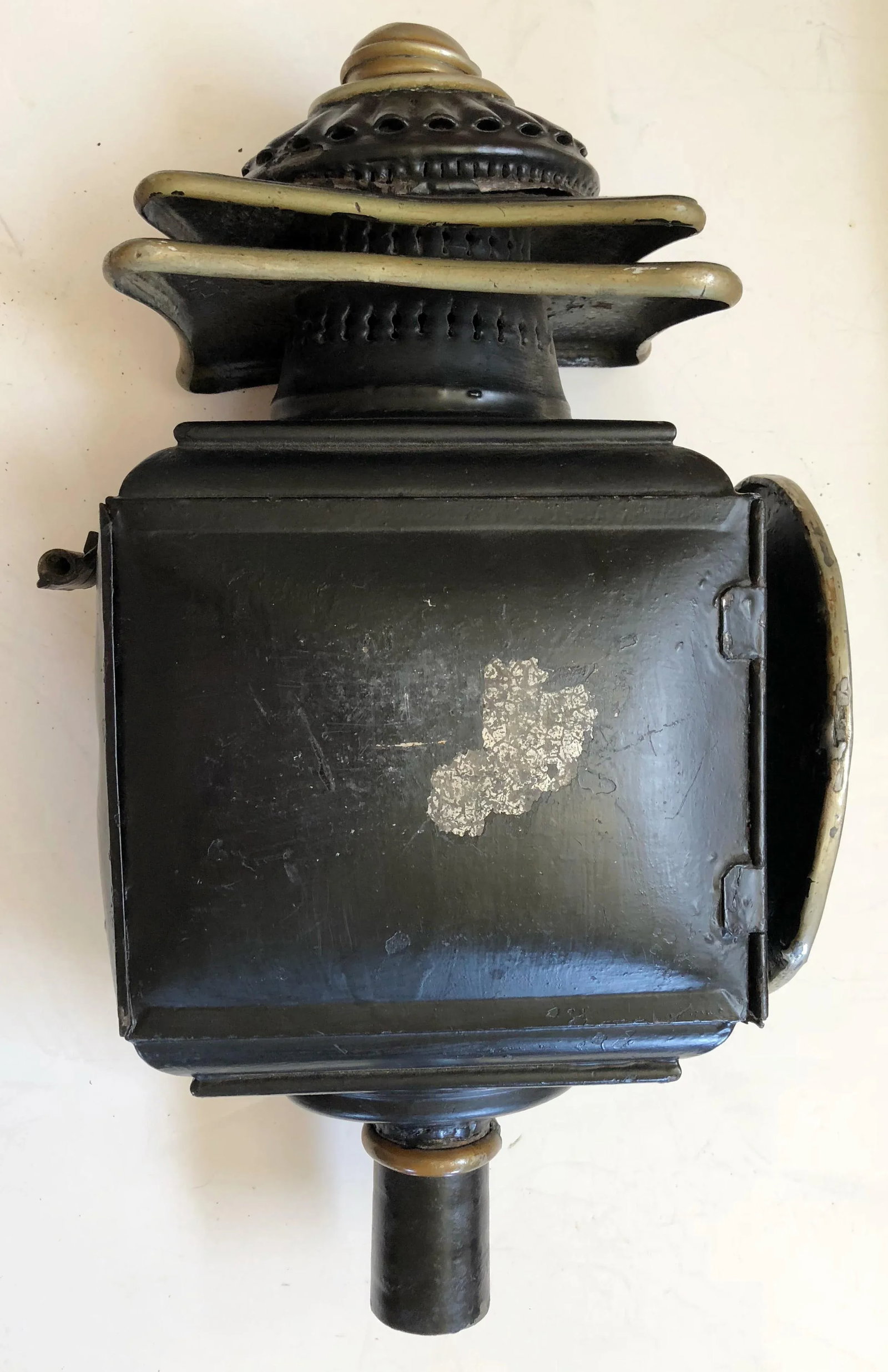 19th C. Antique Italian Carriage Lantern - 5