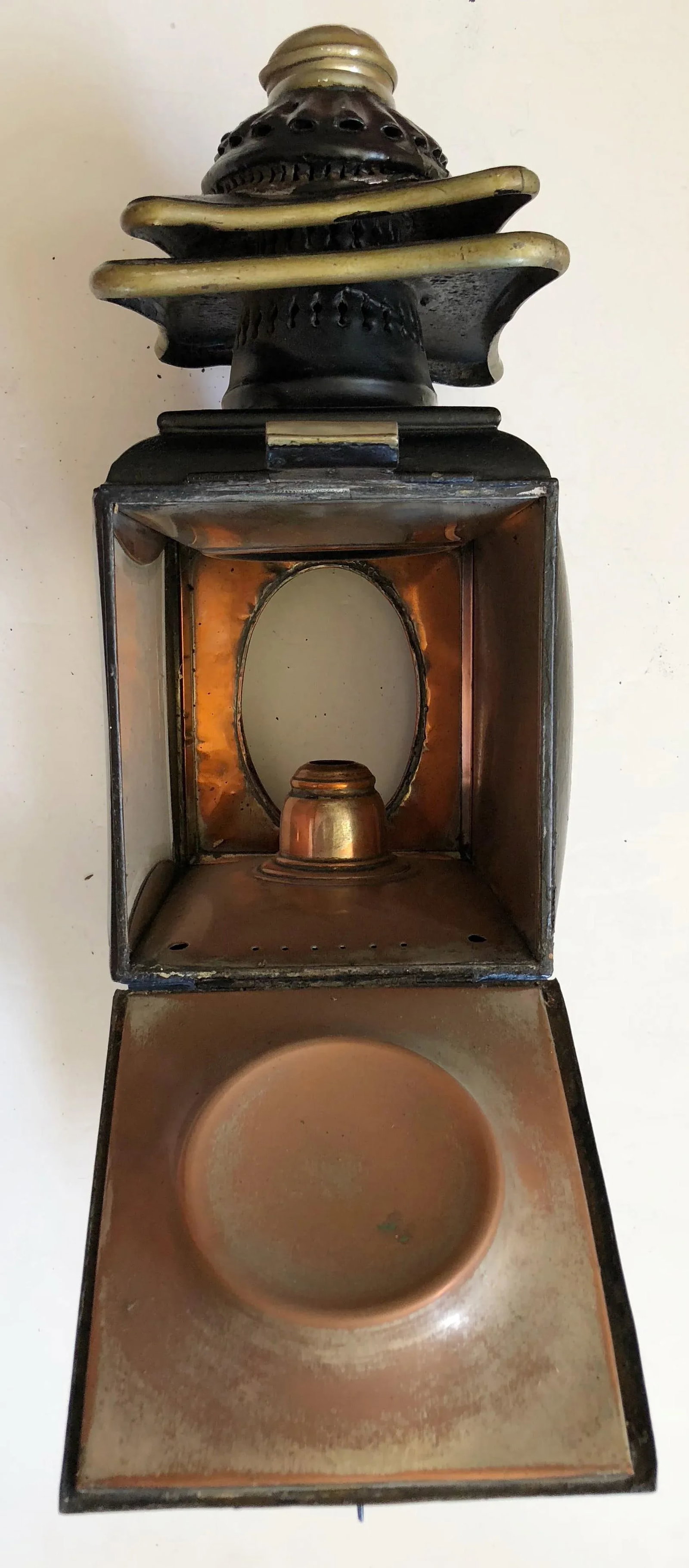 19th C. Antique Italian Carriage Lantern - 7