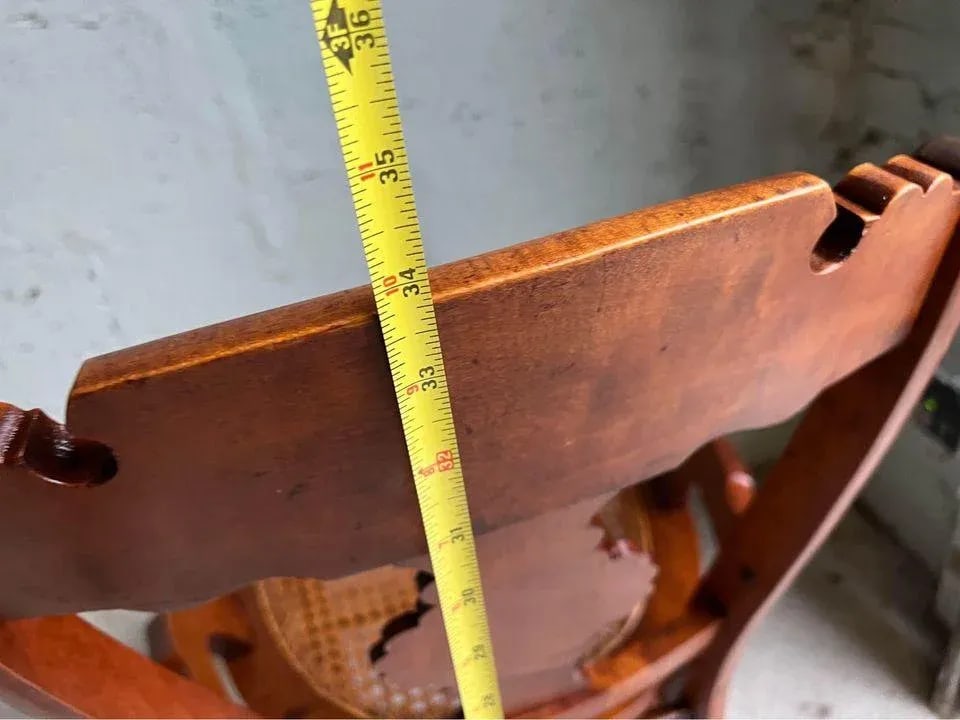 Early 20th Century Pair of Antique Eastlake Walnut Cane Seat Armchairs - 2