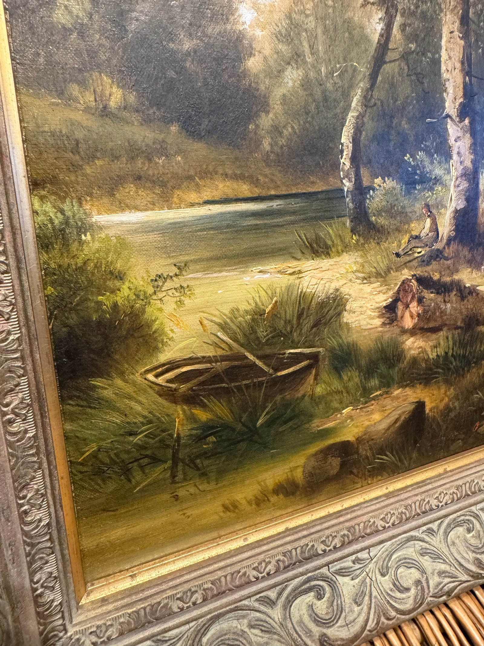 1940's Landscape Oil Painting - 4