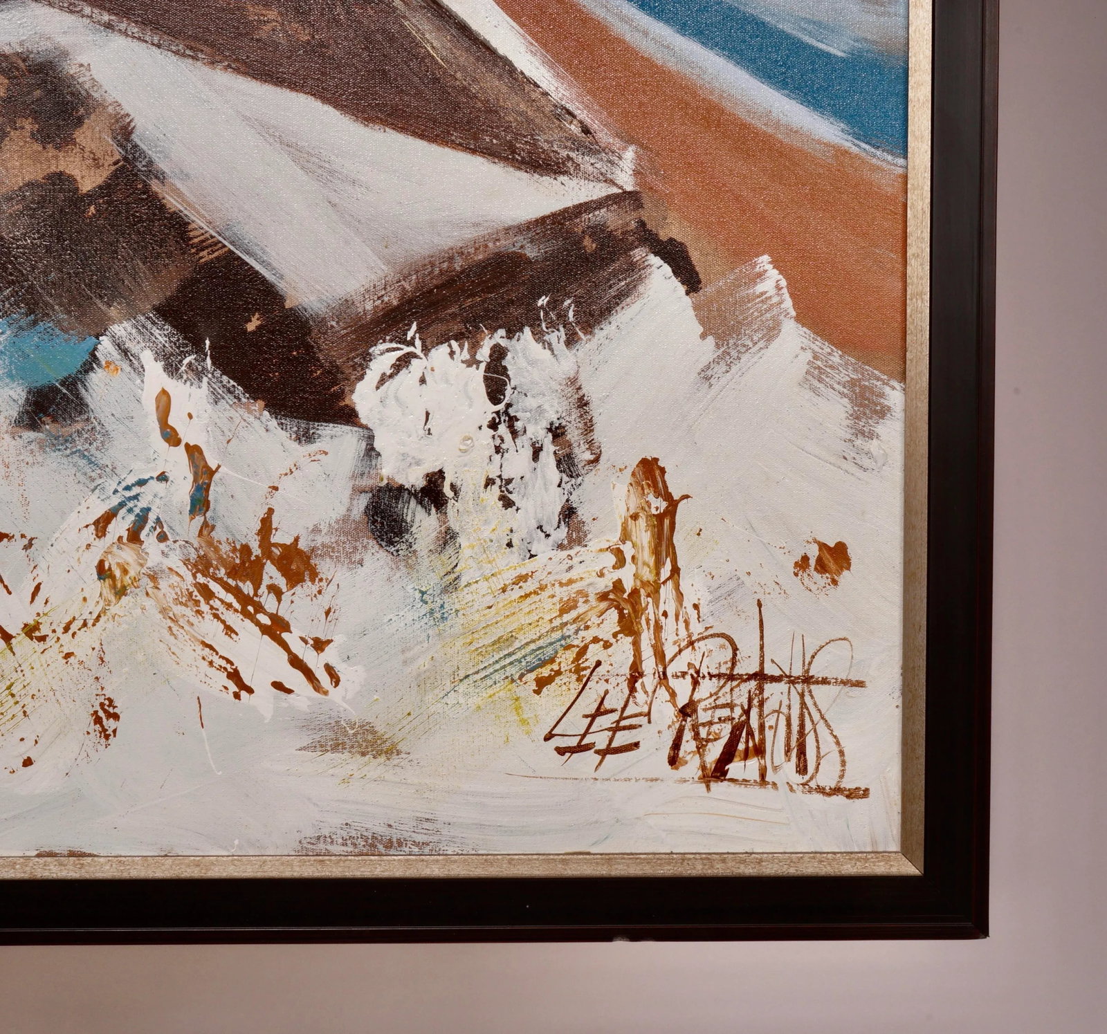1970's Monumental Mountains Abstract Painting by Lee Reynolds - 11