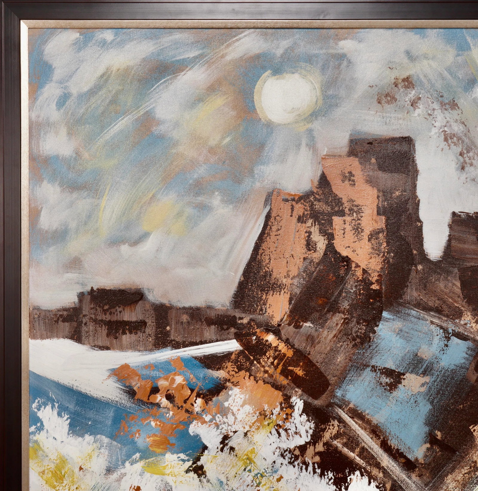 1970's Monumental Mountains Abstract Painting by Lee Reynolds - 7