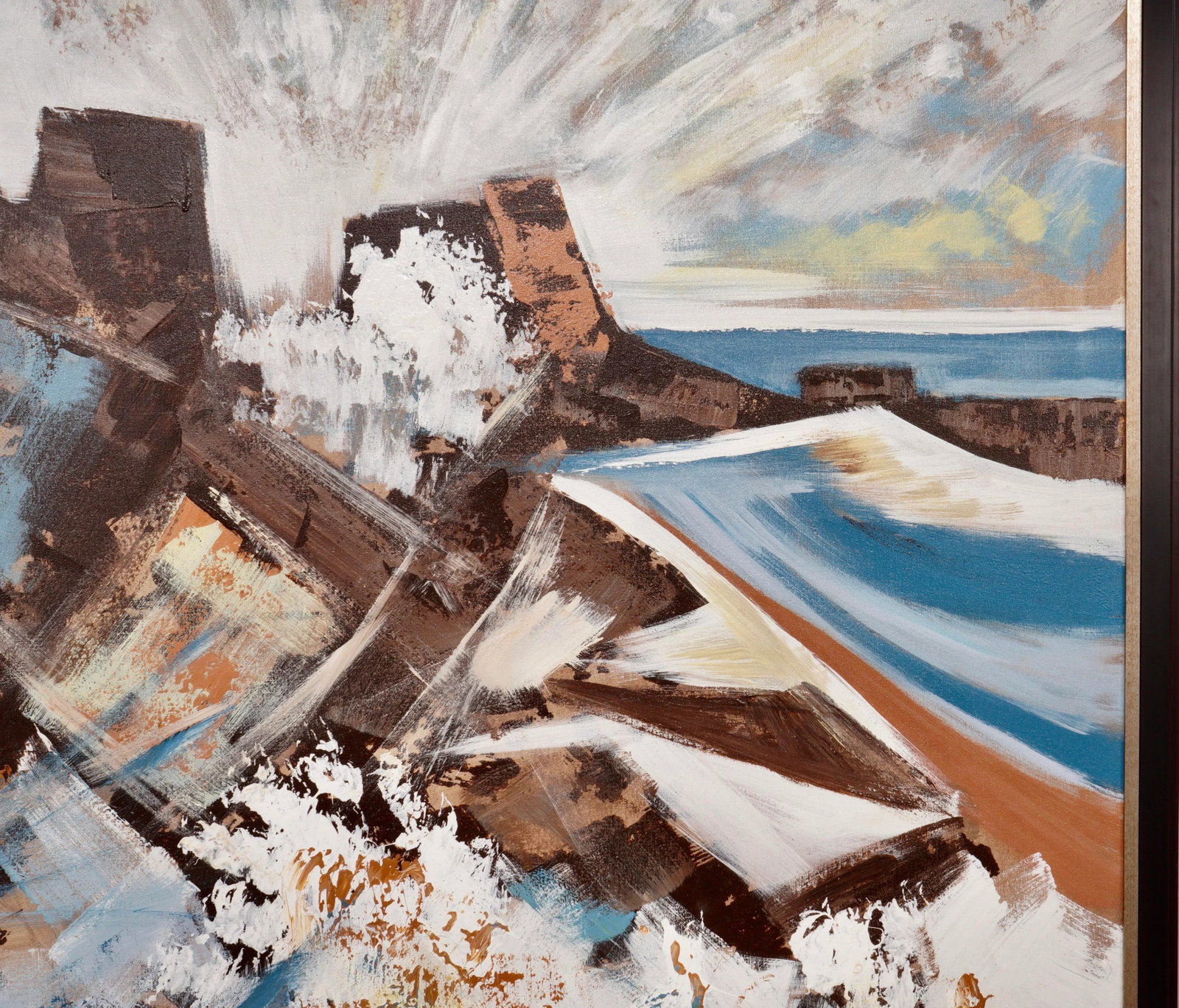 1970's Monumental Mountains Abstract Painting by Lee Reynolds - 8
