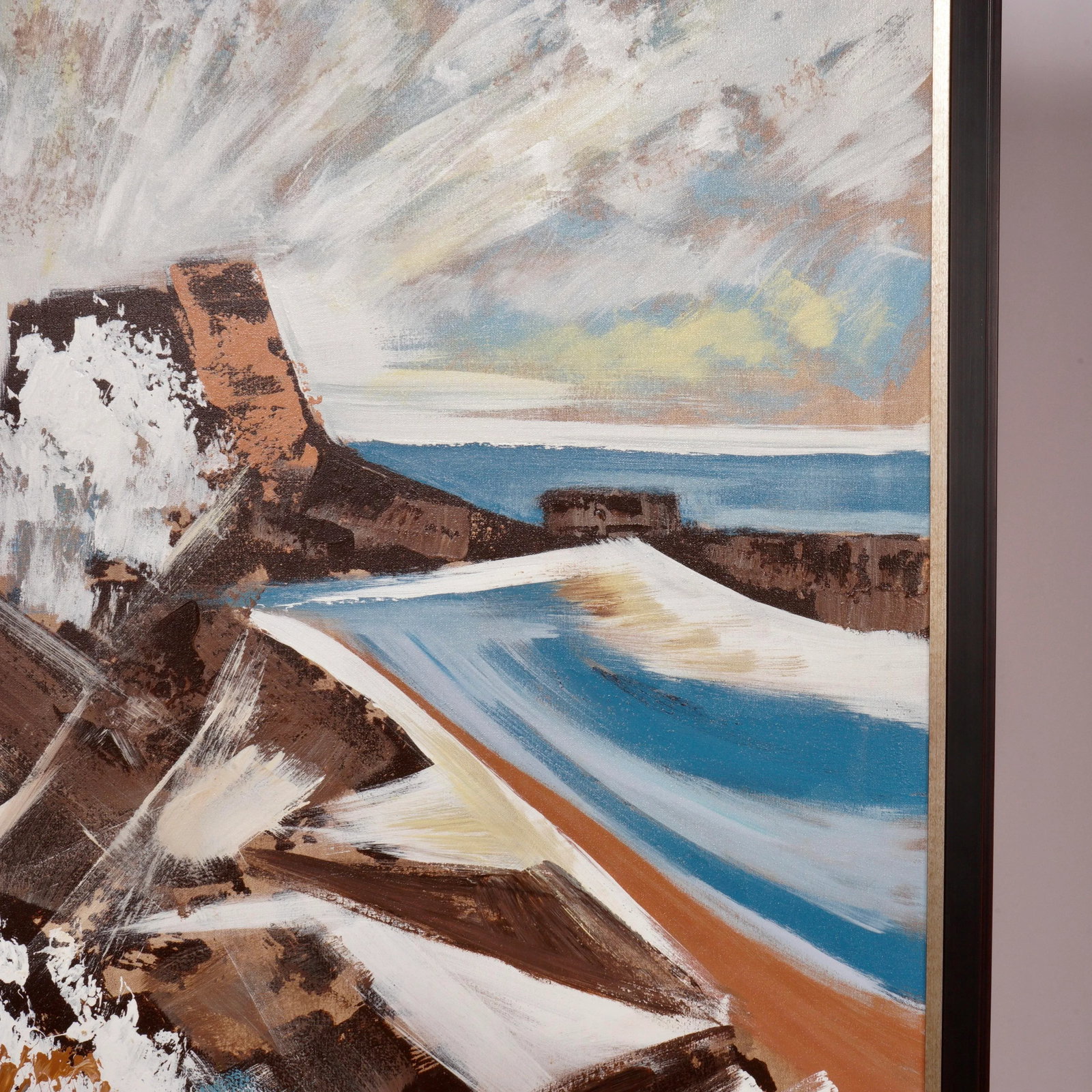 1970's Monumental Mountains Abstract Painting by Lee Reynolds - 9