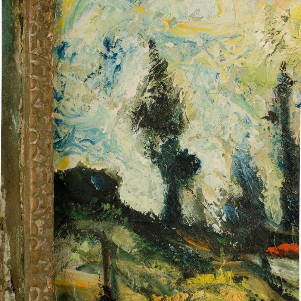 Carlos Lopez-Ruiz (Bolivian-American 1912 -1972) View of Funza. Landscape. - 4