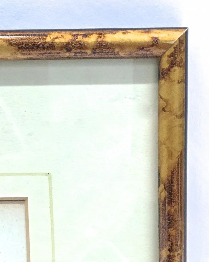 Antique Framed Floral & Leaf Botanical Engraving - 3