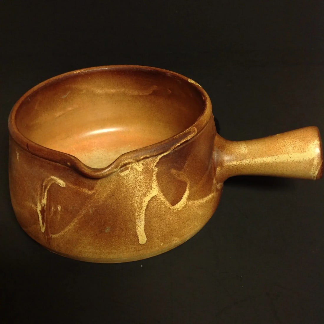 Au Vieux Vallauris French Handled Pottery Bowl - 2