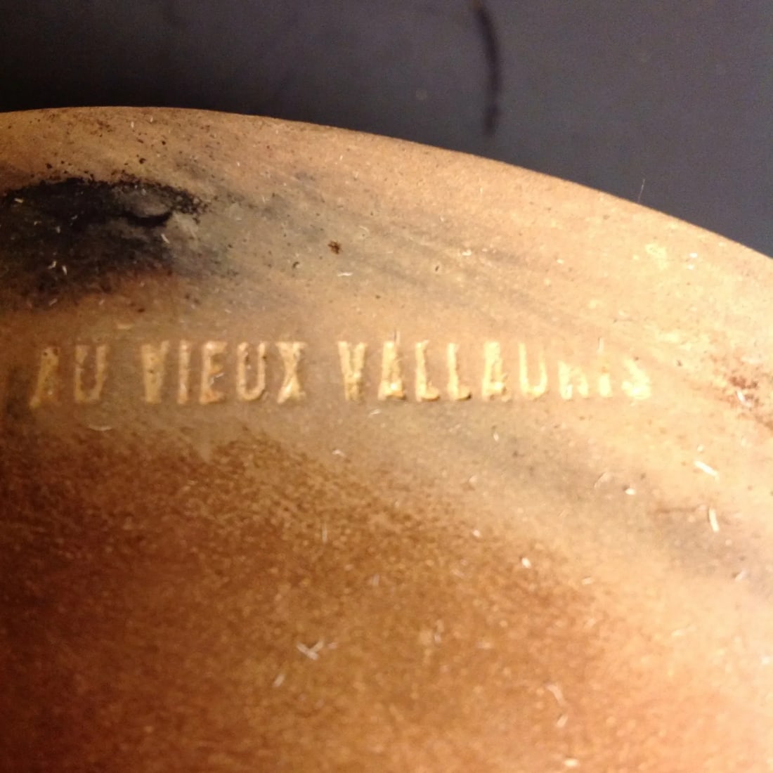 Au Vieux Vallauris French Handled Pottery Bowl - 4