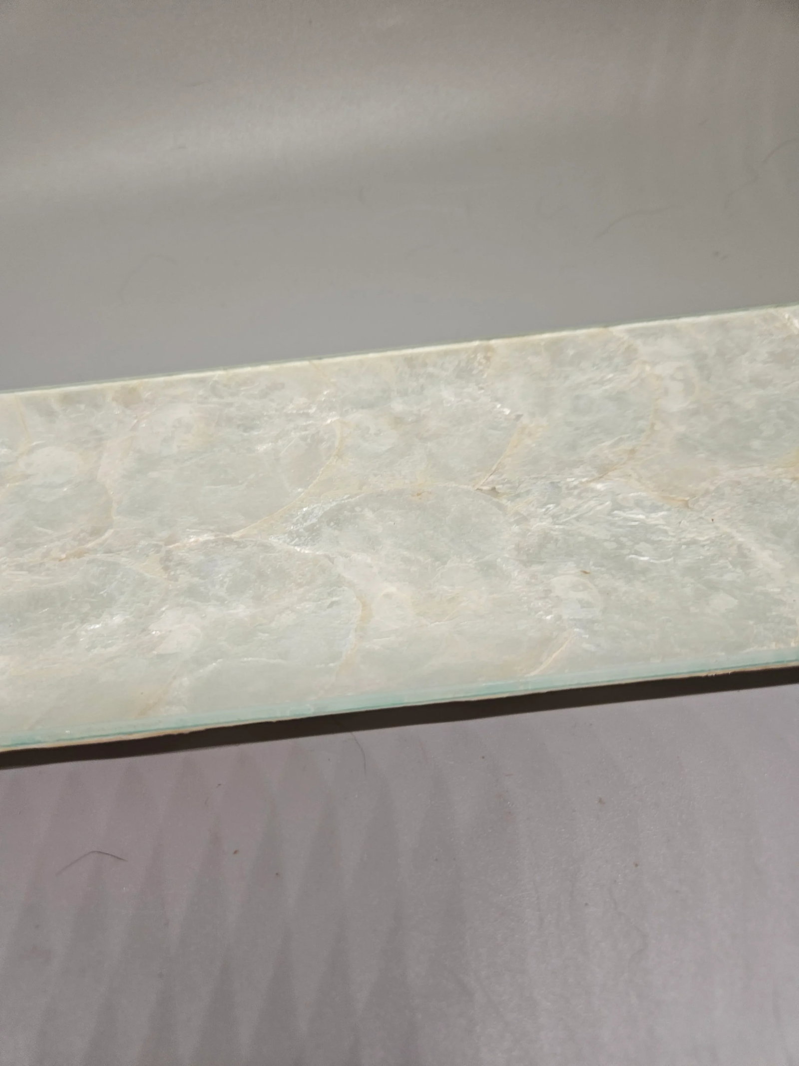 Vintage Glass and Capiz Shell Long Tray - 3