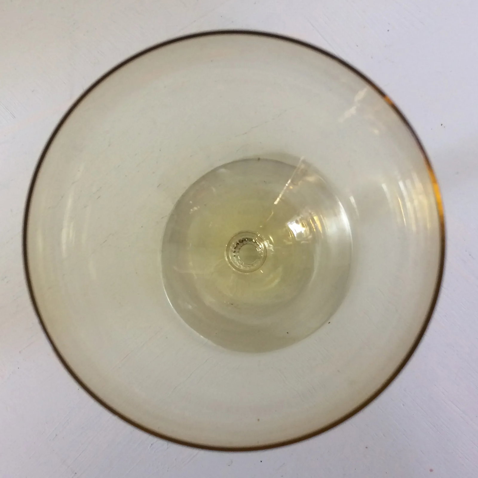 Canary Yellow Crystal Water/Wine Goblets - Set of 4 - 7