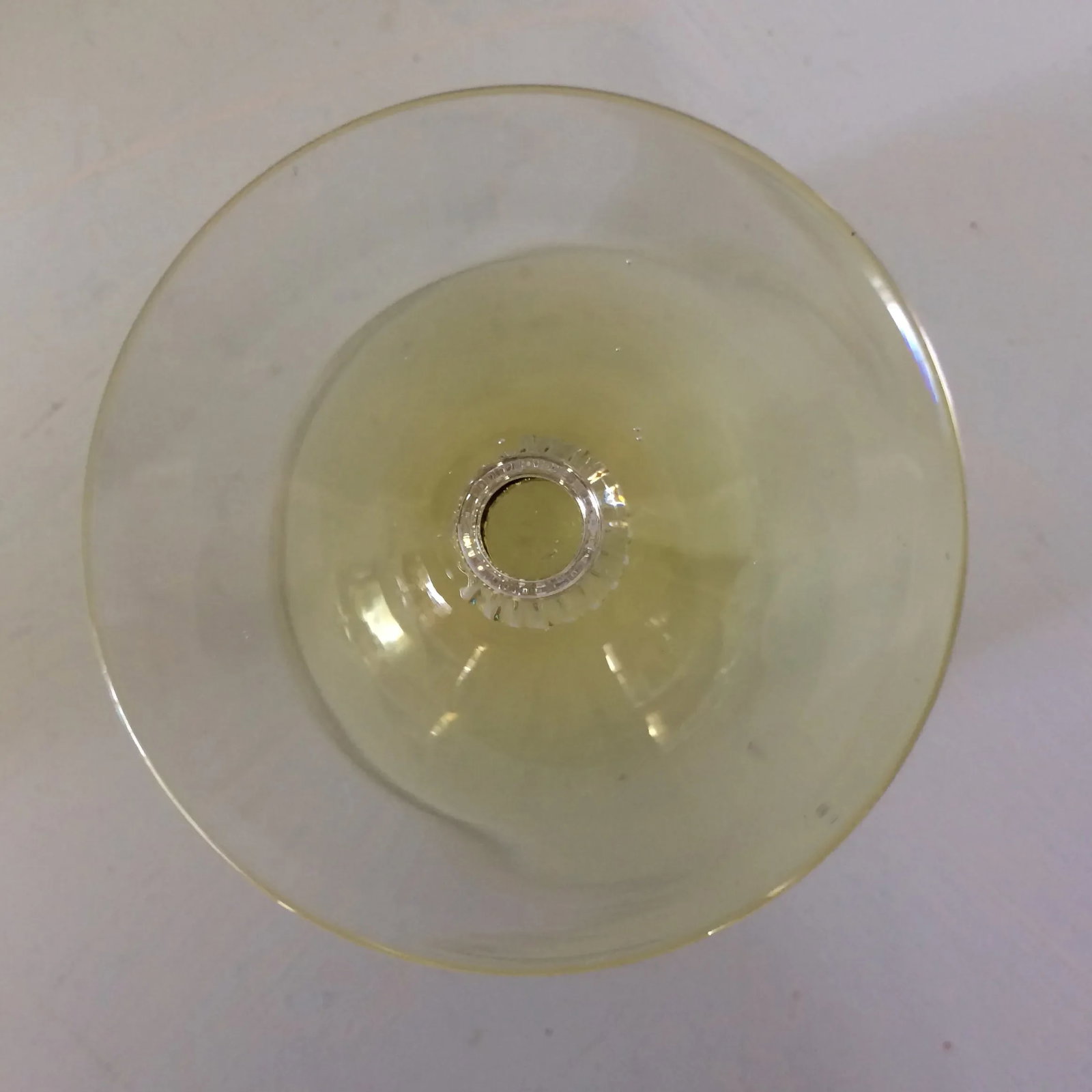 Canary Yellow Crystal Water/Wine Goblets - Set of 4 - 8