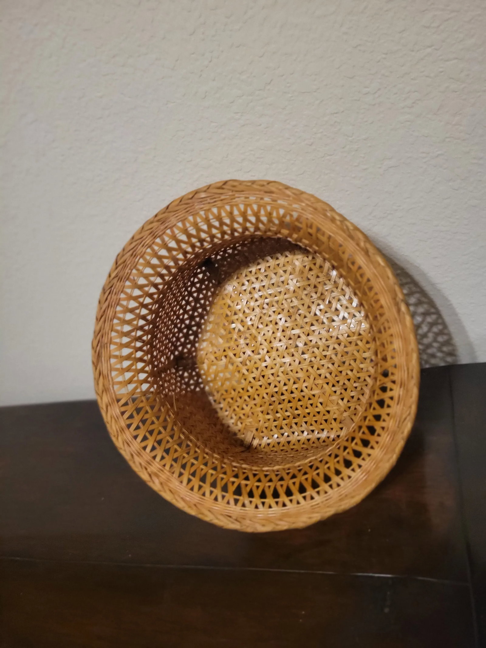 Vintage Small Bamboo Basket - 4