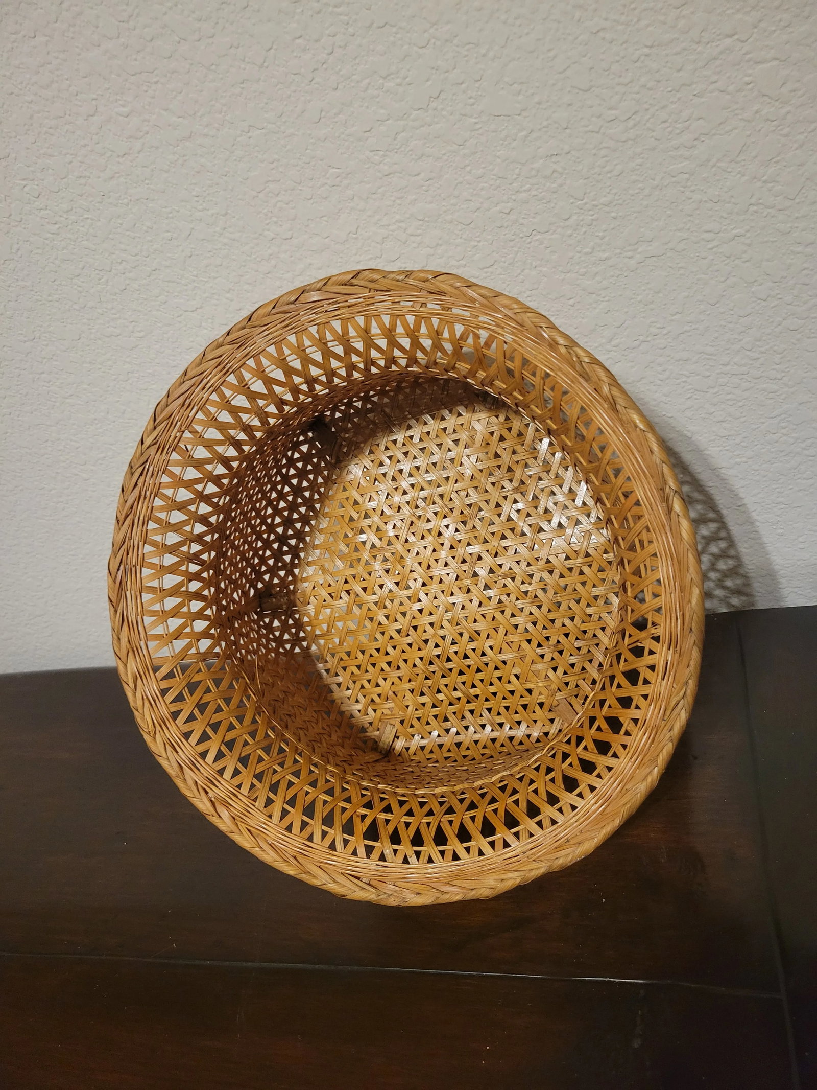 Vintage Small Bamboo Basket - 5