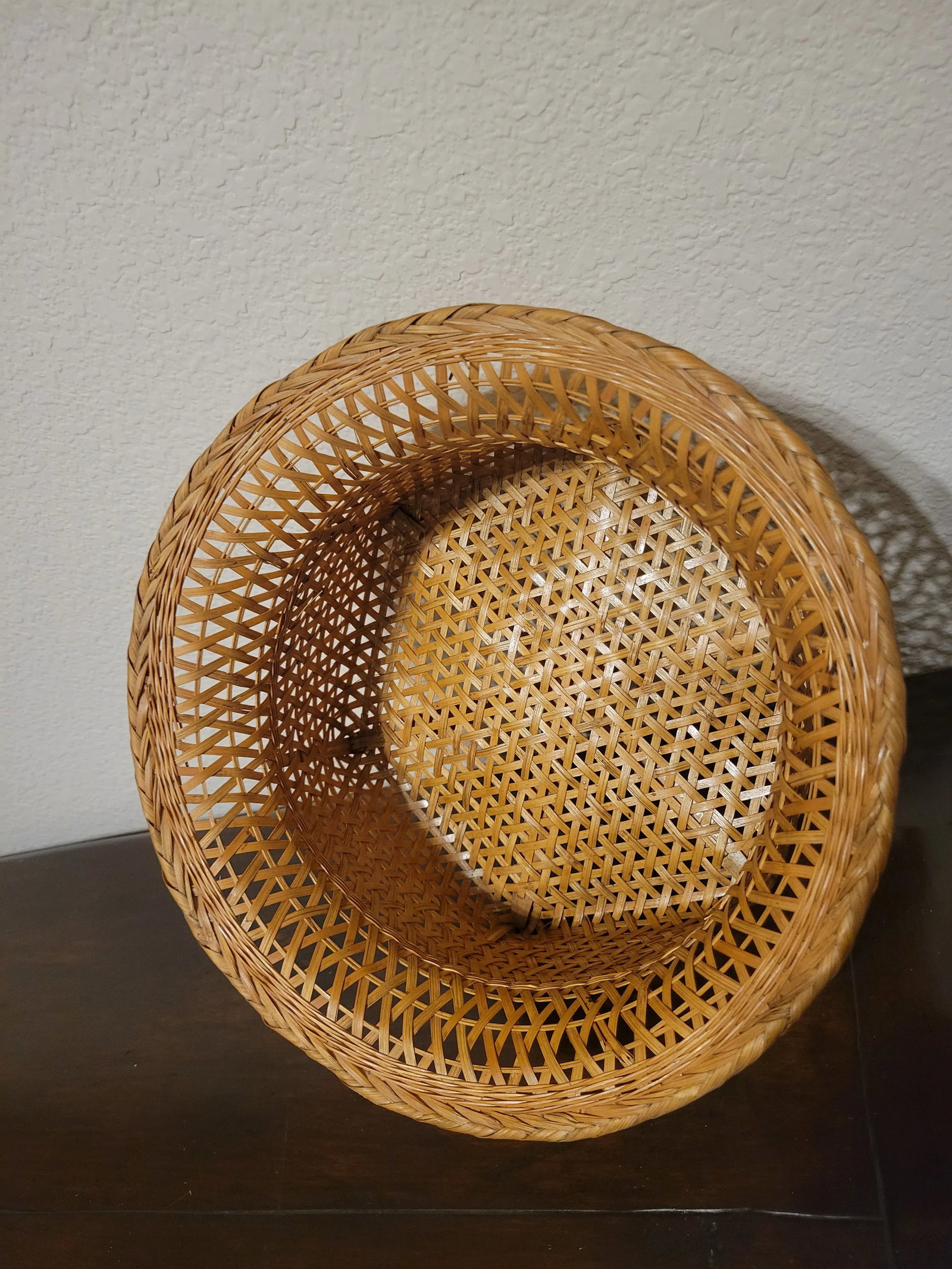 Vintage Small Bamboo Basket - 7