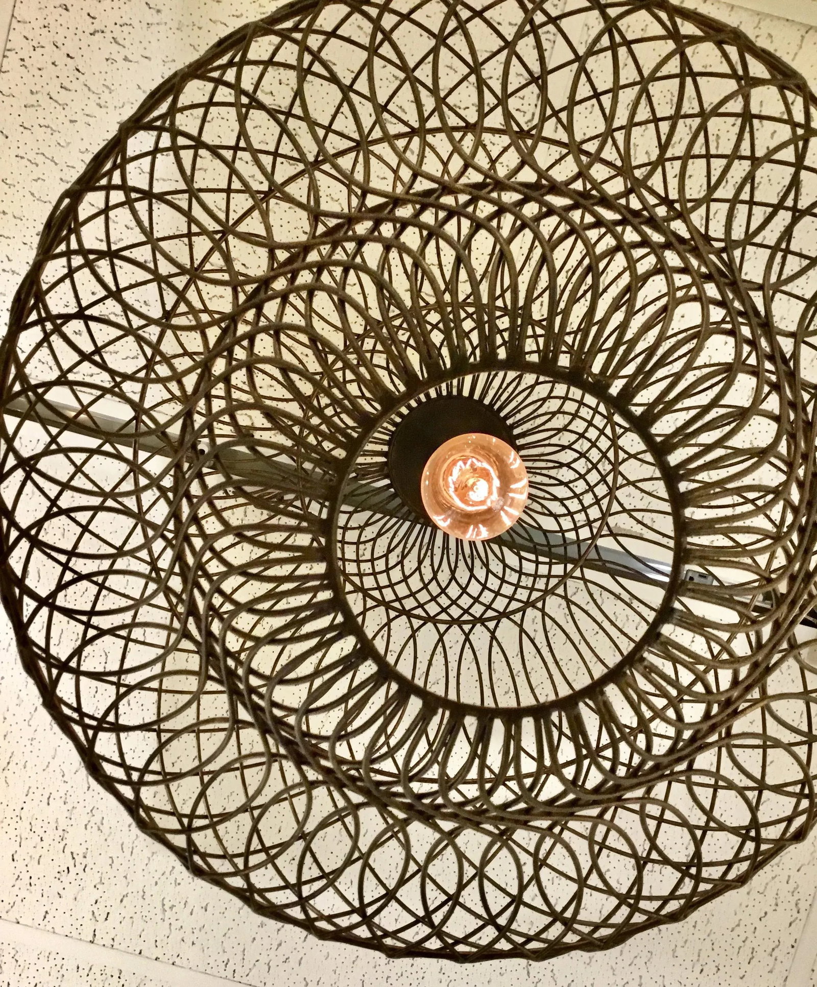Currey & Co. Trellis Iron Pendant - 4