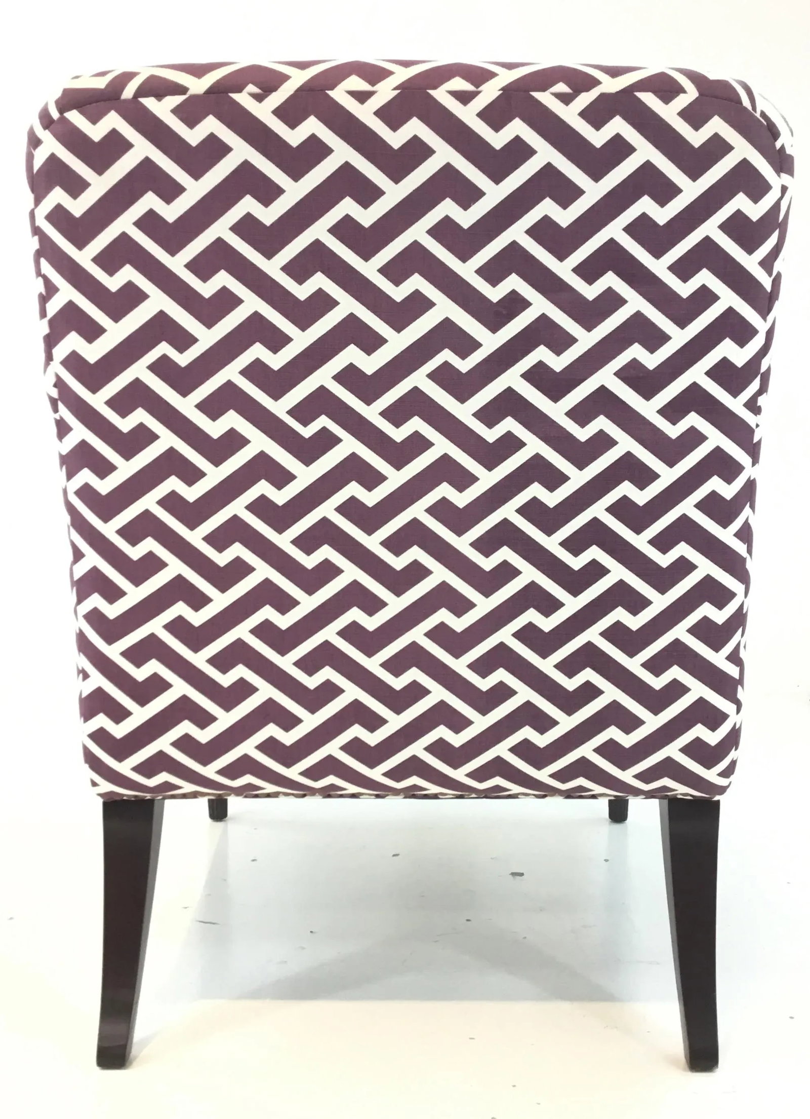Modern Hickory Chair Purple and White Gregory Lounge Chair - 6