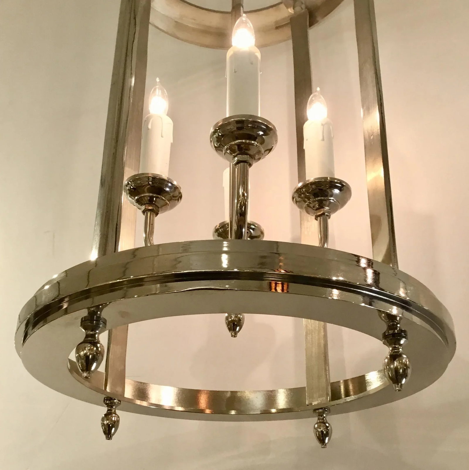 Four Light Stainless Steel Pendant Lantern - 3
